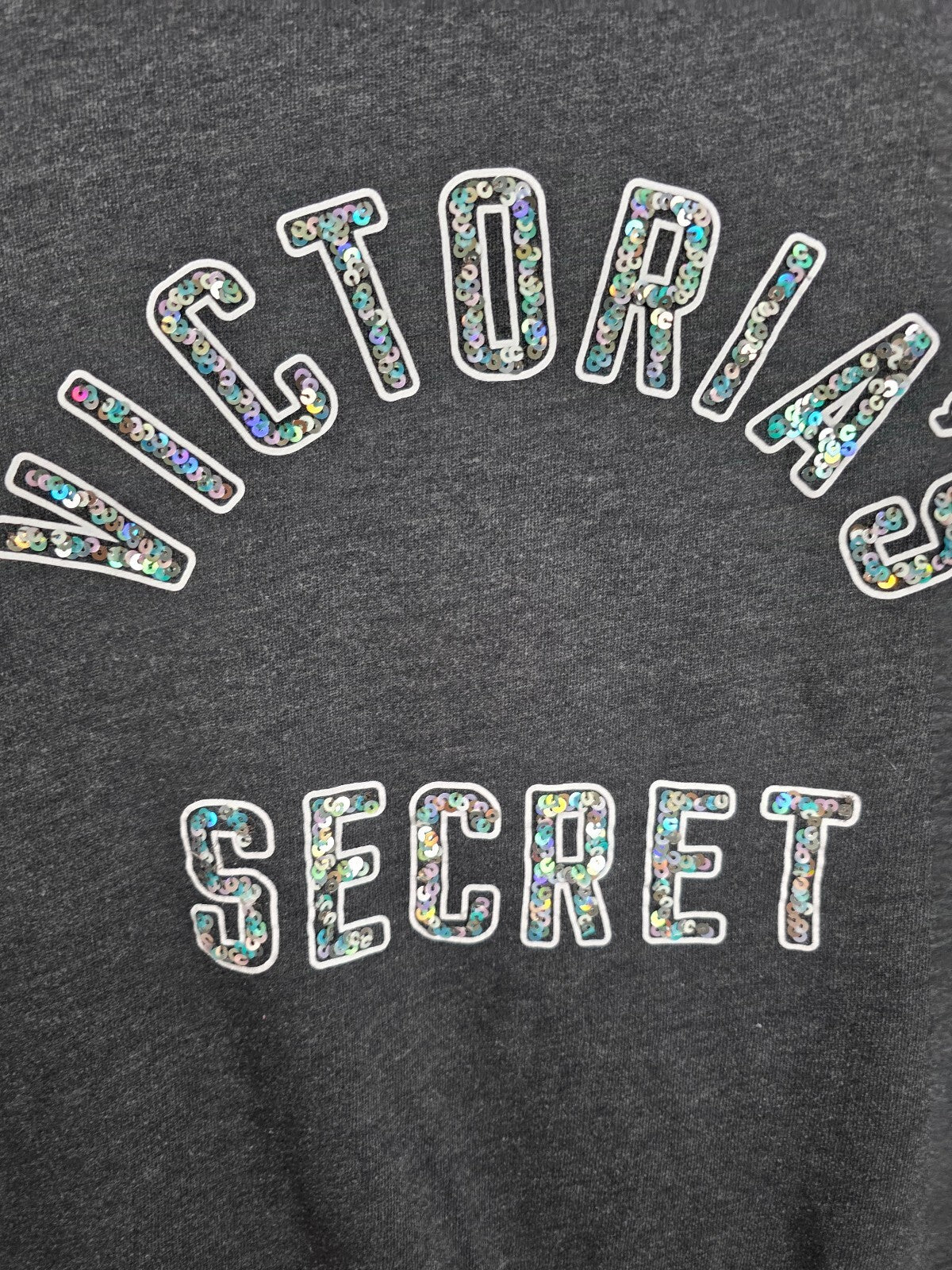 Victorias Secret Angels BLING WINGS Sequined Logo Jacket Full zip LARGE