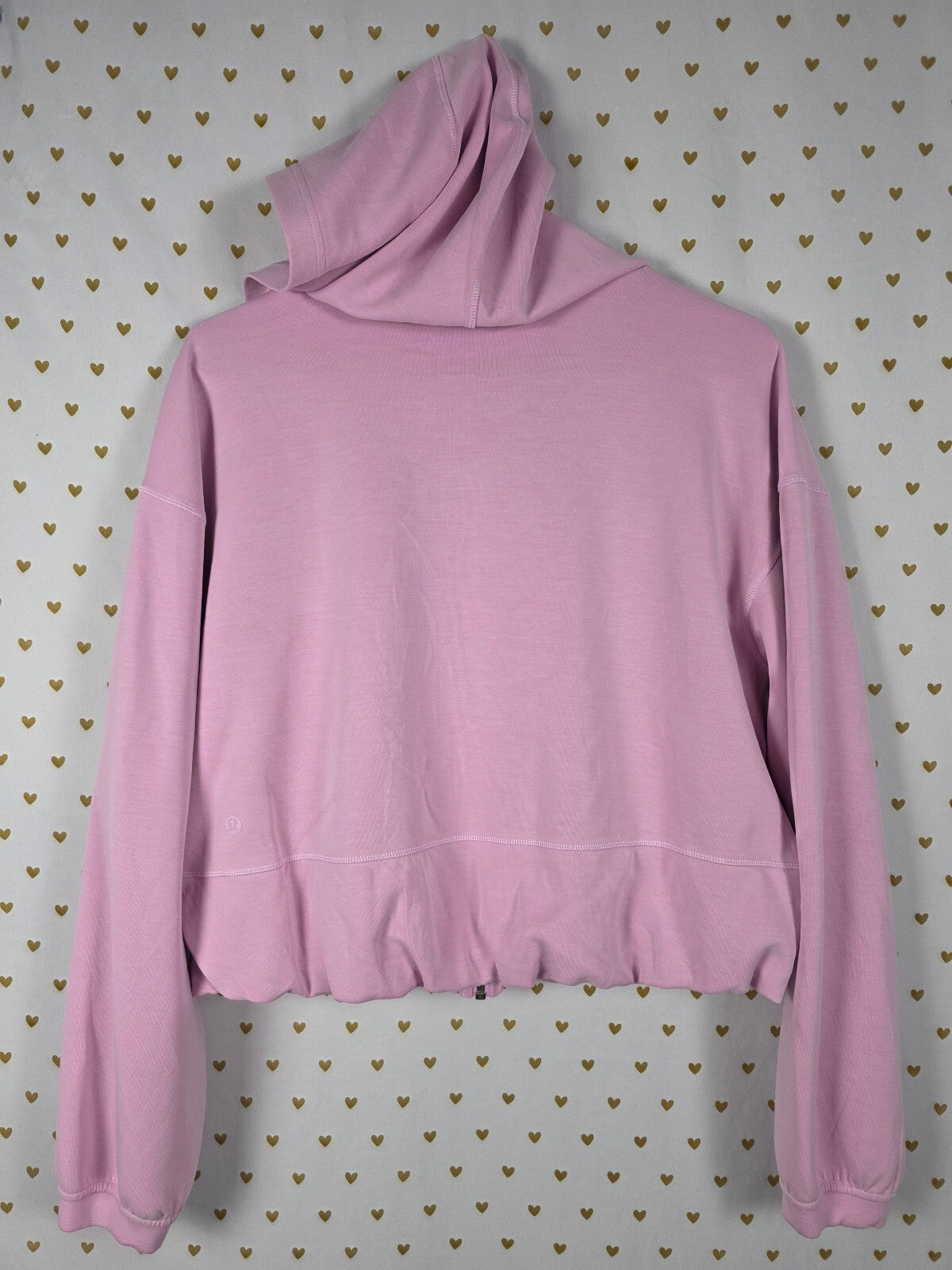Lululemon Scuba Oversized Full Zip Cropped Hoodie Pink Size 8