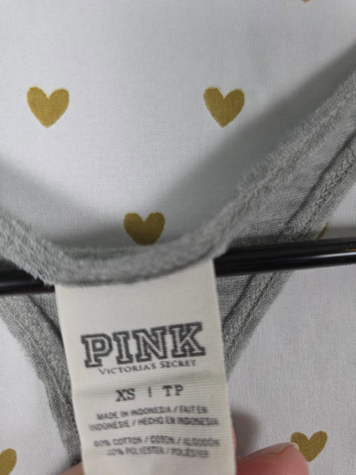 Victorias Secret PINK Bling Sequined Shamrocks XS Tank Top Muscle Tee