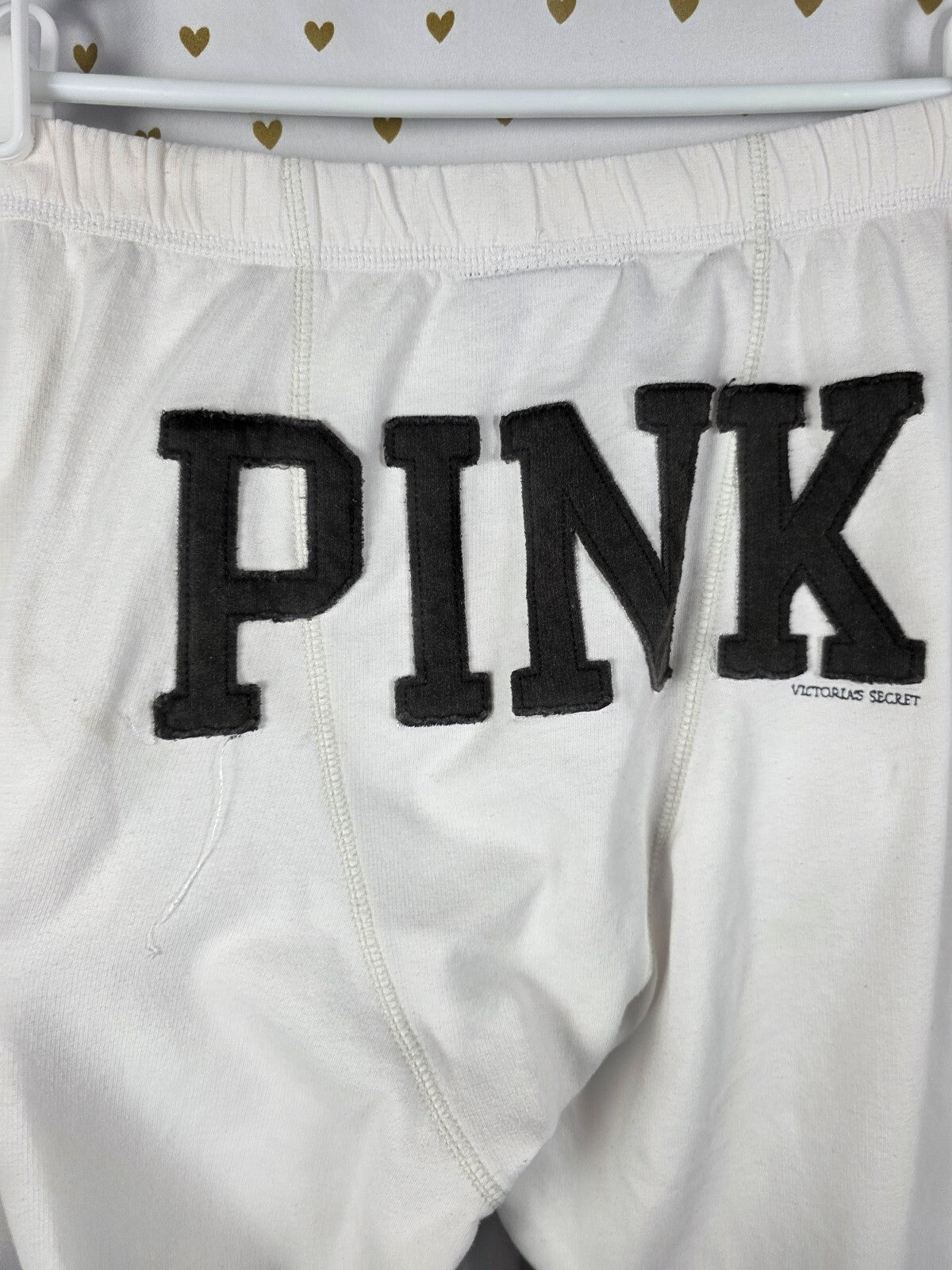 Victorias Secret PINK Vintage Y2k Boyfriend Sweats Heartbreaker Small