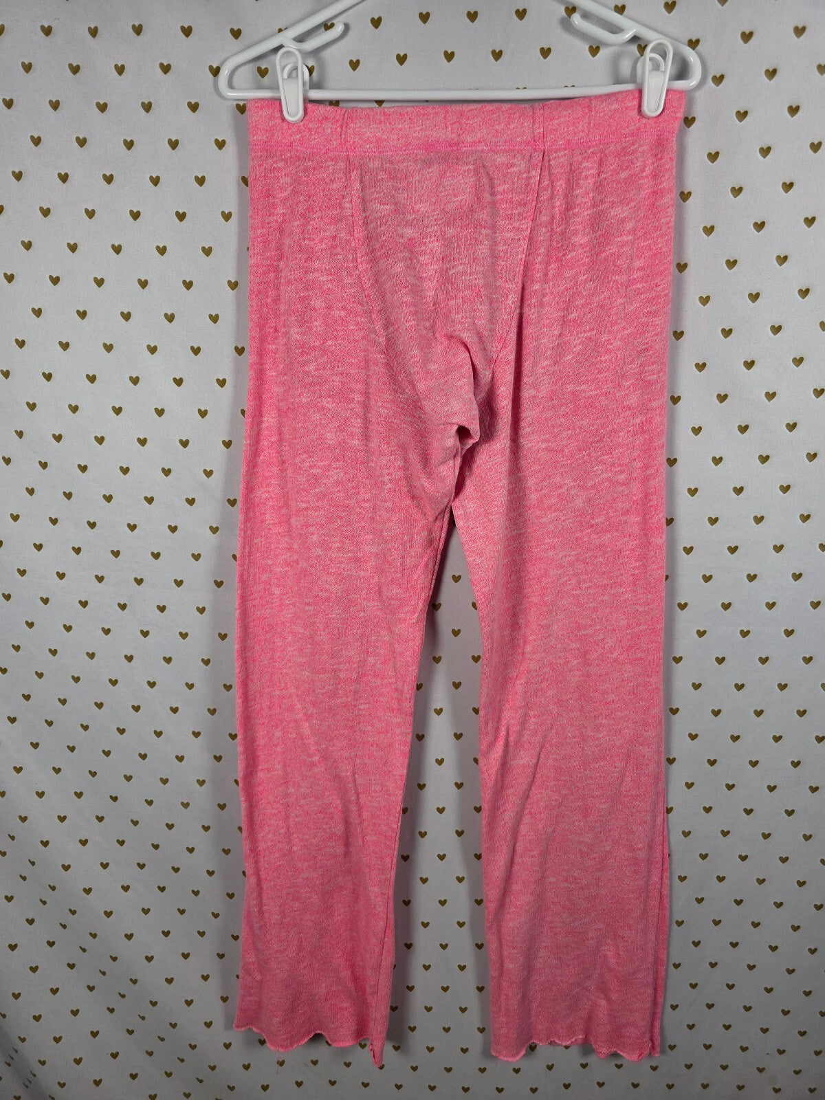 Victorias Secret PINK XS Heart Flared Sweats Sweatpants Boyfriend Diaper Butt