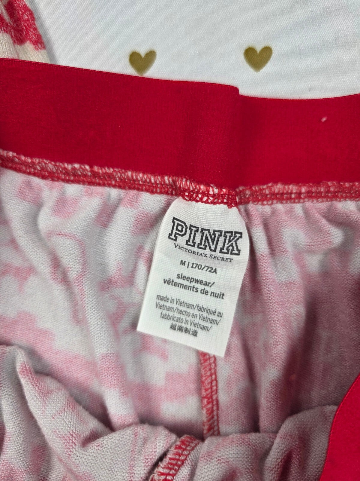 Victorias Secret Pink Stretch Thermal Medium Sleep Pants Pajama PJ Bottoms