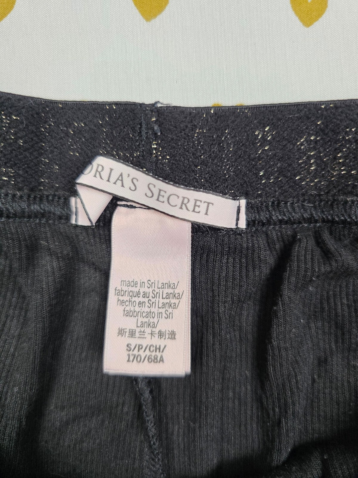 Victorias Secret Logo Band Small Sleep Shorts Boxers Pajama Bottoms