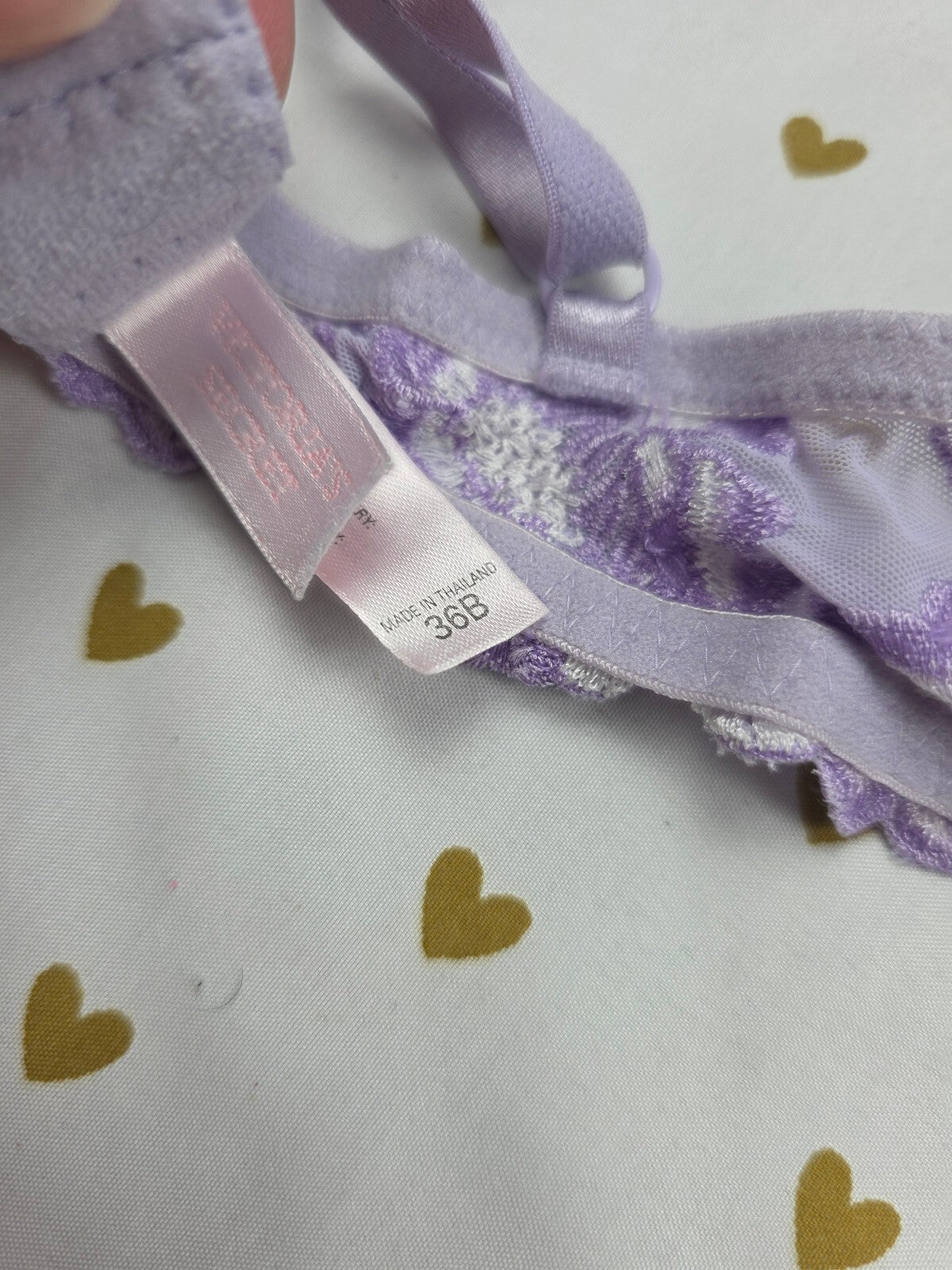 Victorias Secret Vintage Very Sexy Lace Purple Bra 36B
