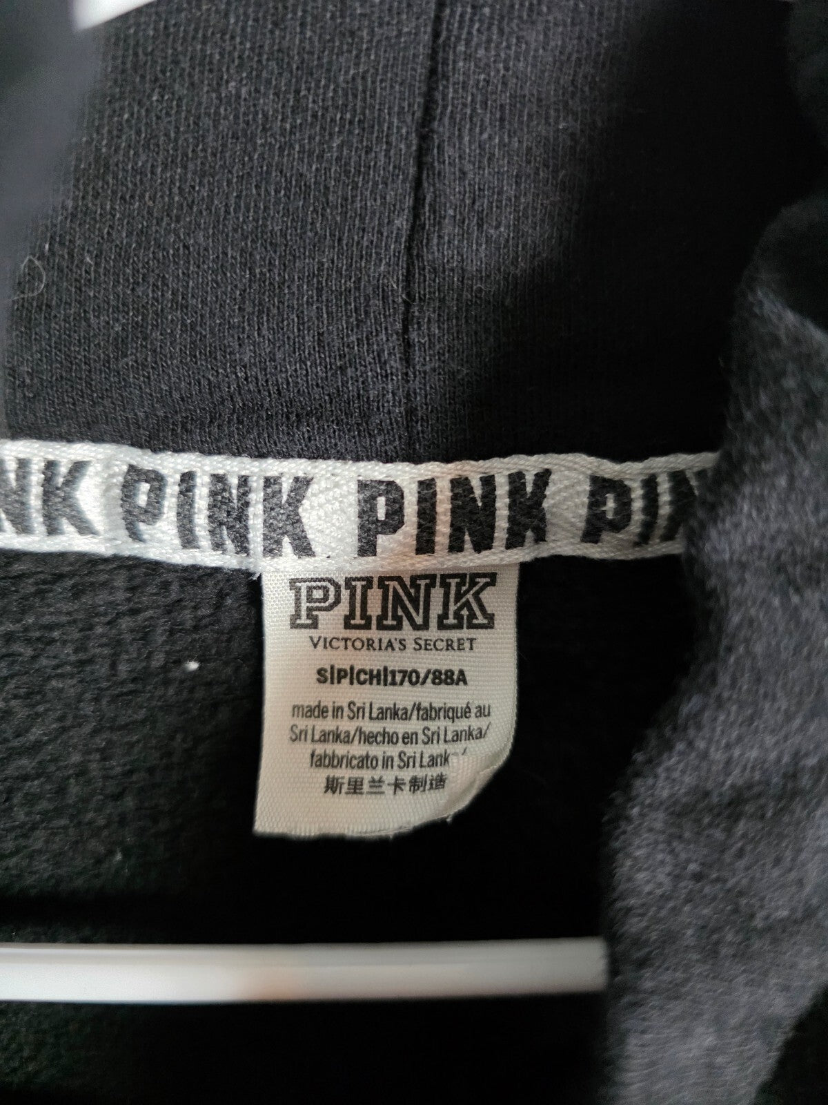 Victorias Secret Pink Rainbow Bling Flip Logo Slouchy Sweater Shirt SMALL