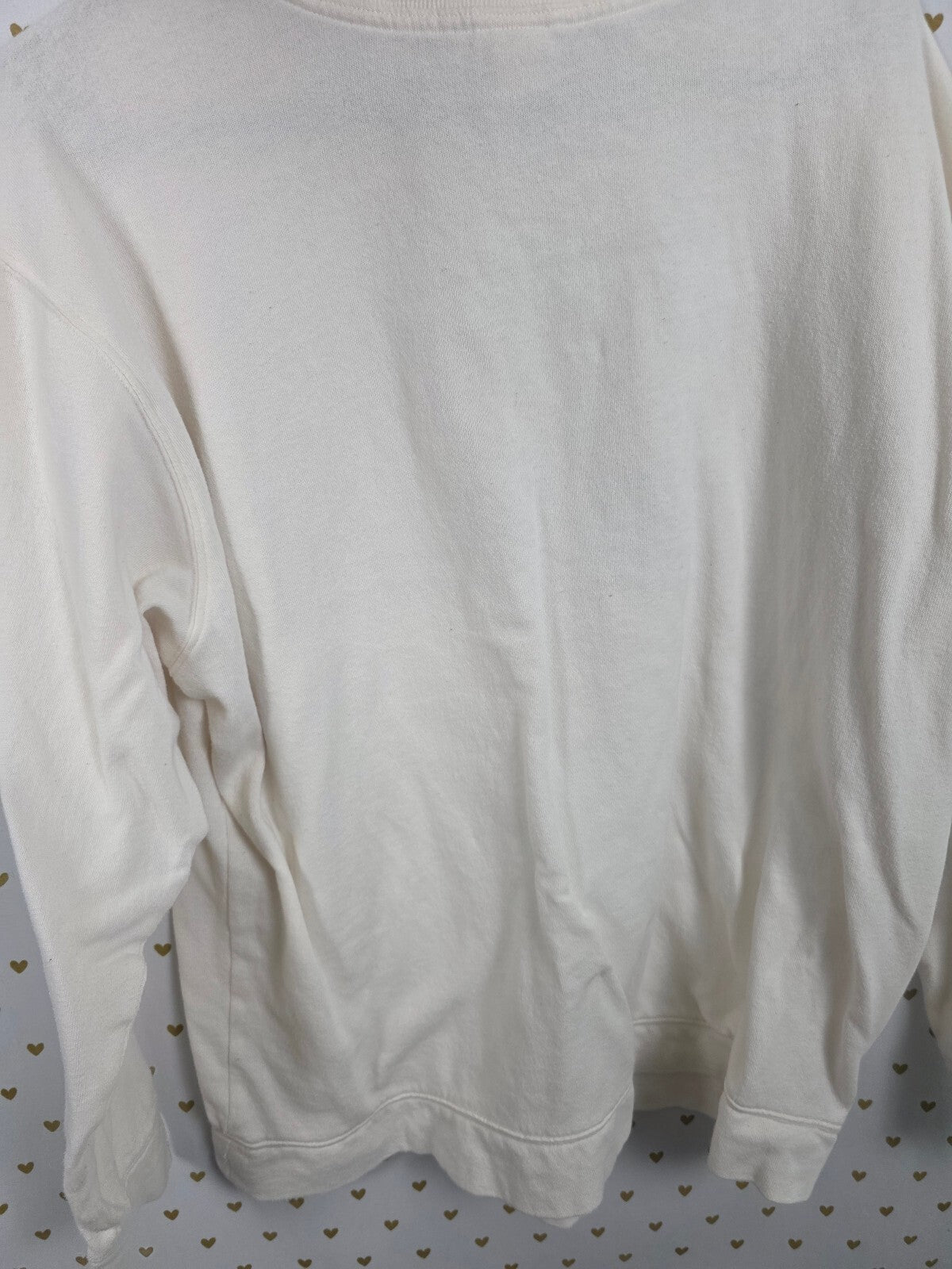 Victorias Secret Pink White BLING Silver Sweater Shirt LARGE