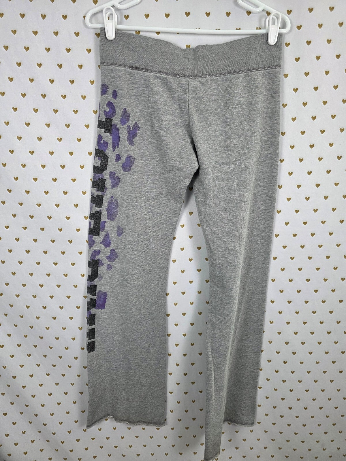 Victorias Secret PINK Vintage Leopard Cheetah Sweats Y2k XS HTF Flare Sweatpants