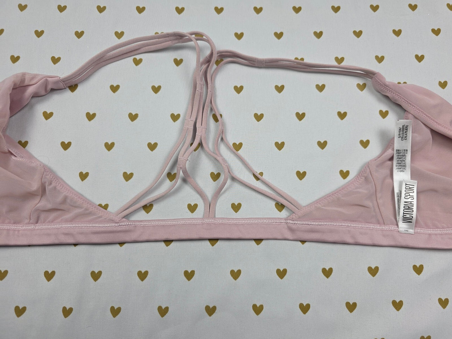 Victorias Secret Pink Front Close Strappy Cute Small Bralette Bra Top Tank