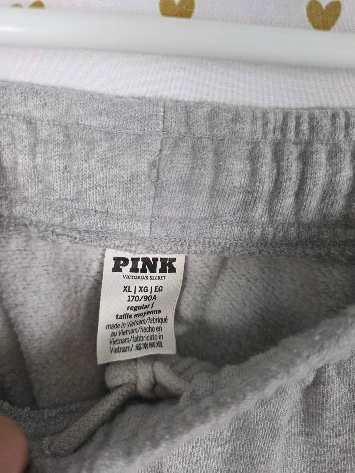 Victorias Secret PINK Grey Flare Sweats Sweatpants Wide Leg XL