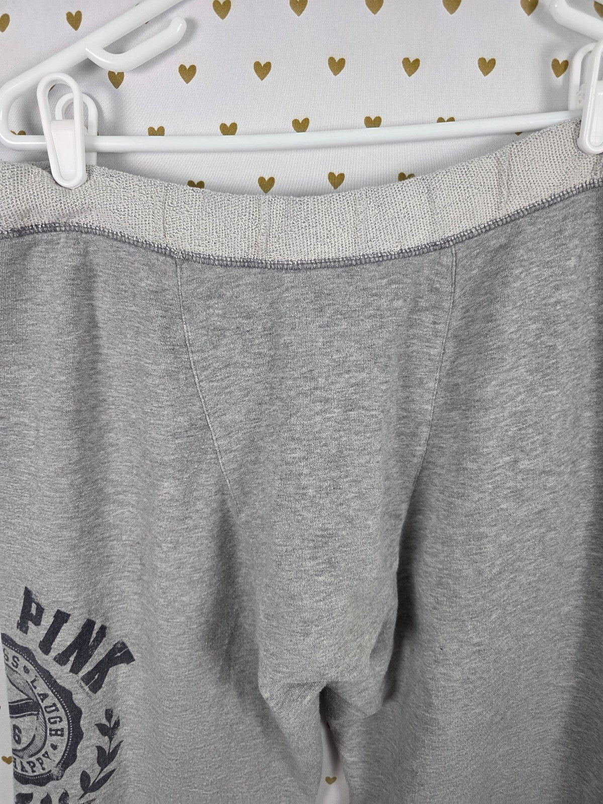 Victorias Secret PINK Small Vintage Short Grey Sweats LOVE Diaper Butt Boyfriend