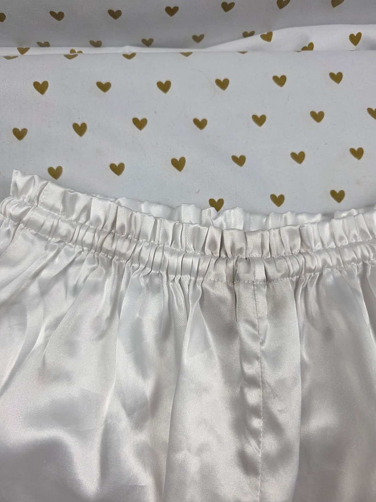 Victorias Secret Vintage Gold Label Satin SM Sleep Shorts Boxers Pajama Bottoms