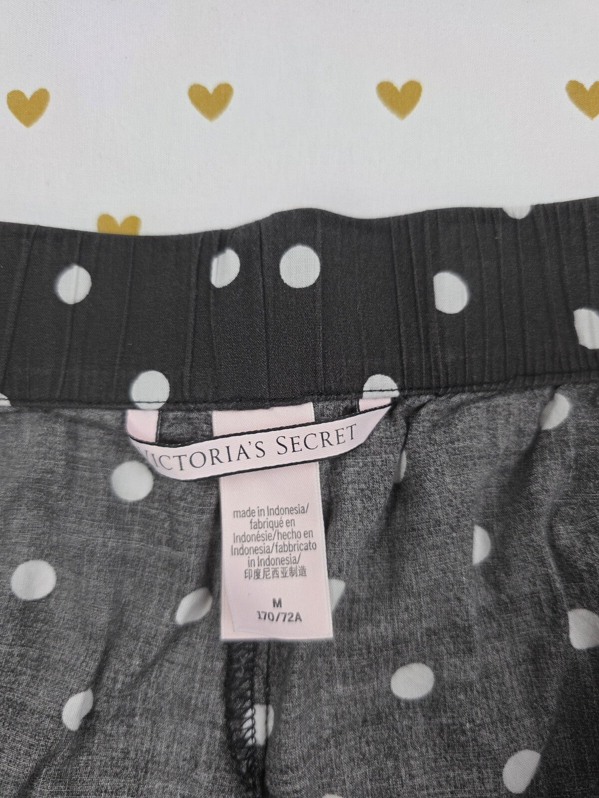 Victorias Secret Polka Dot Medium Sleep Shorts Boxers Pajama Bottoms