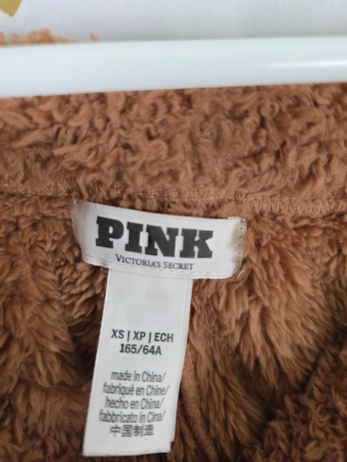 Victoria's Secret PINK Sherpa Teddy Fleece Cropped Cardigan Shorts 2 Piece Set