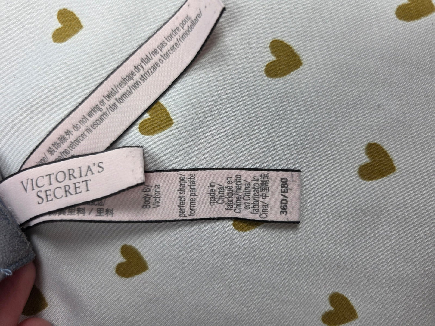 Victorias Secret Patterned Perfect Shape Bra 36D