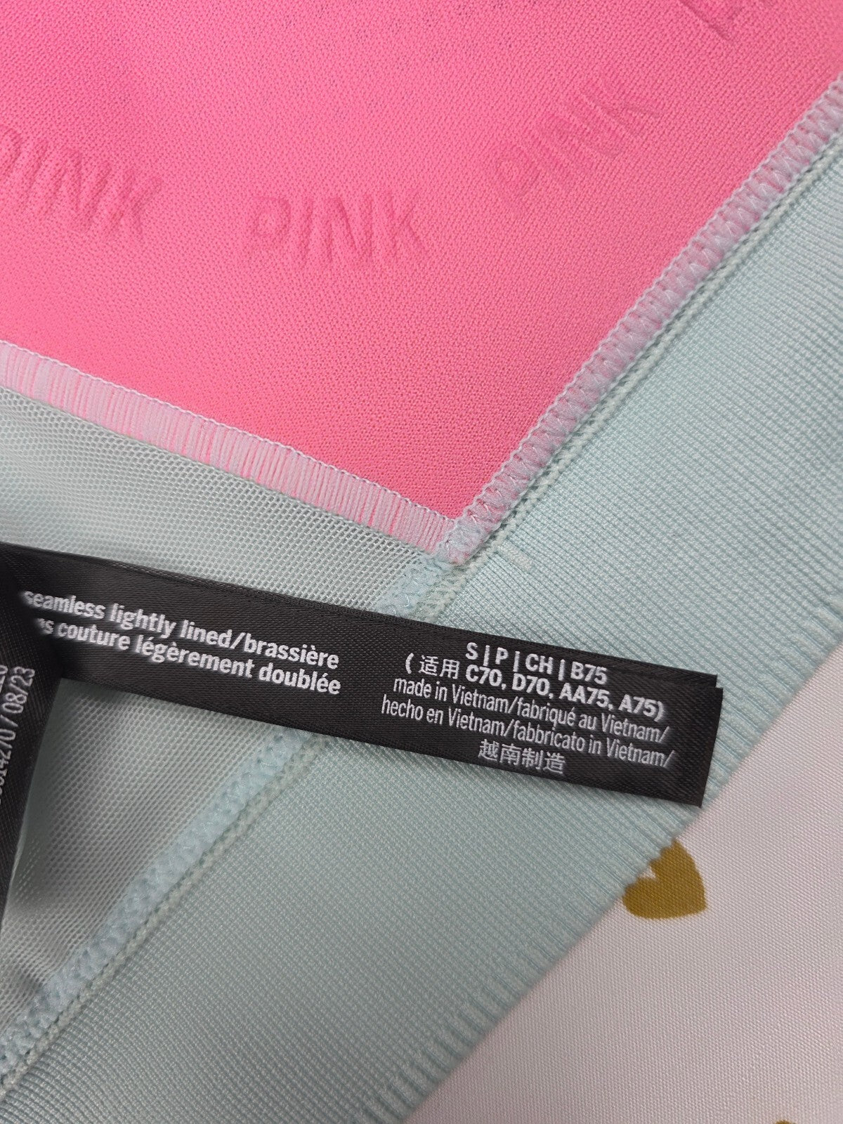 Victorias Secret Seamless Lightly Lined Sports Bra Tank top SMALL
