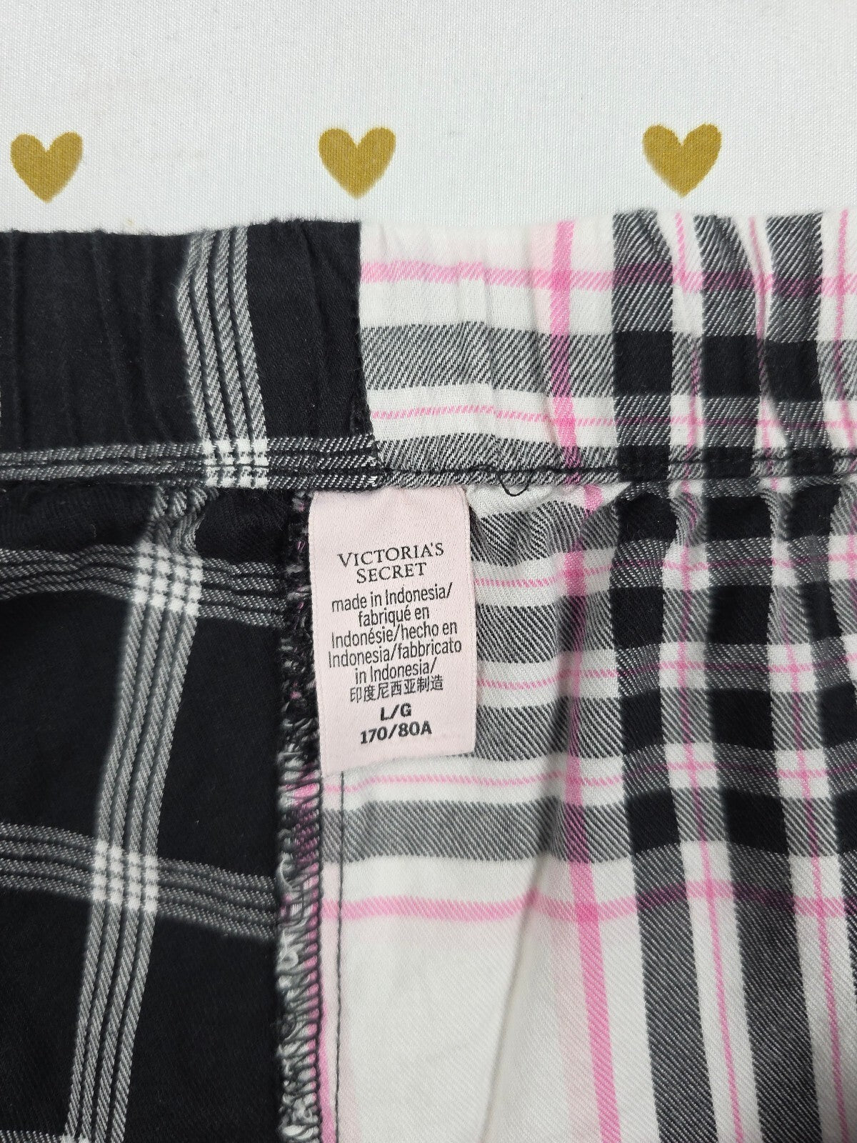 Victorias Secret Plaid Large Sleep Shorts Boxers Pajama Bottoms