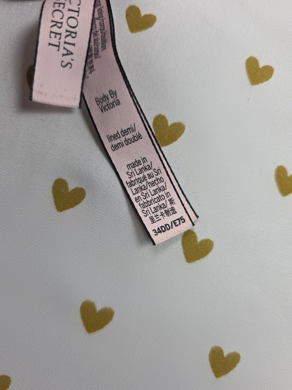 Victoria's Secret Body By Victoria Lined Demi Balconette Bra 34DD