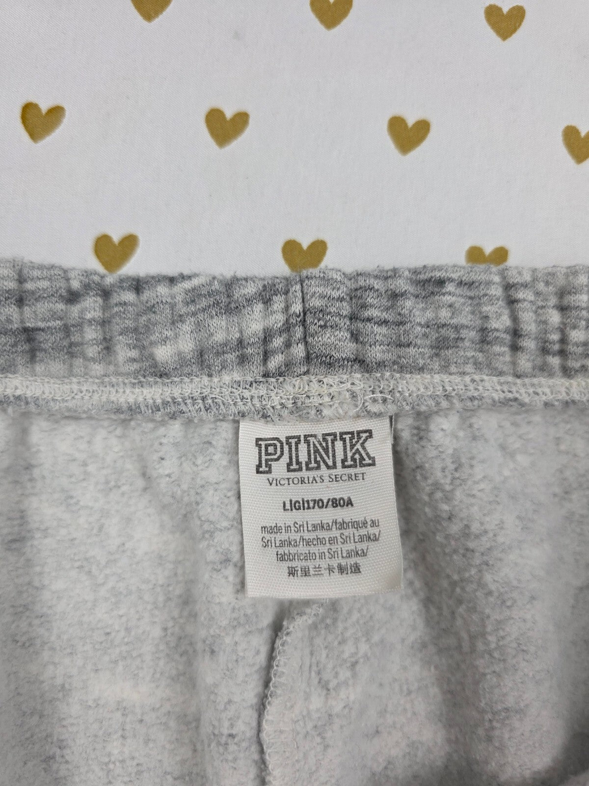 Victorias Secret PINK Grey Logo Shorts sweats Large