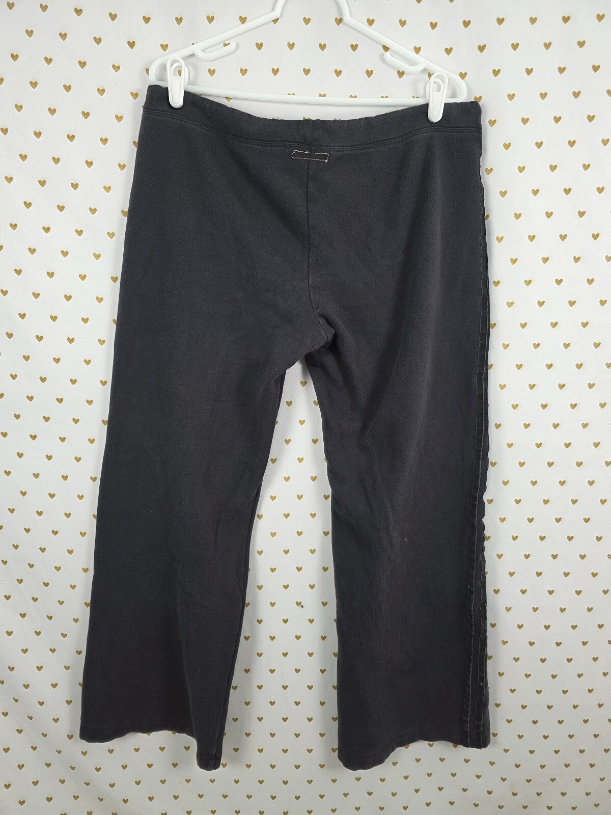 Victorias Secret Black Logo Sweats Crest V Large Sweatpants
