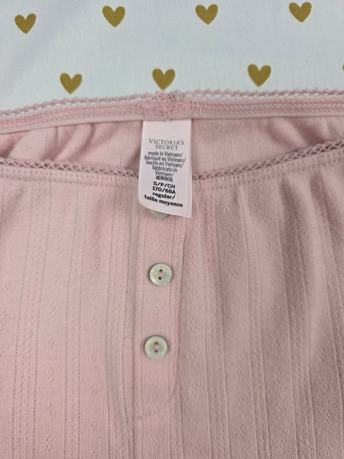 Victorias Secret pink Thermal Small Sleep Pants Pajama PJ Bottoms