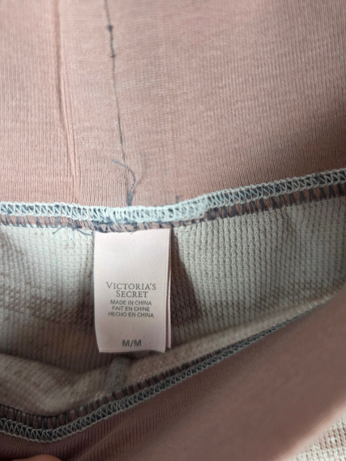 Victorias Secret Thermal Waffle Sleep Set Medium Lounge