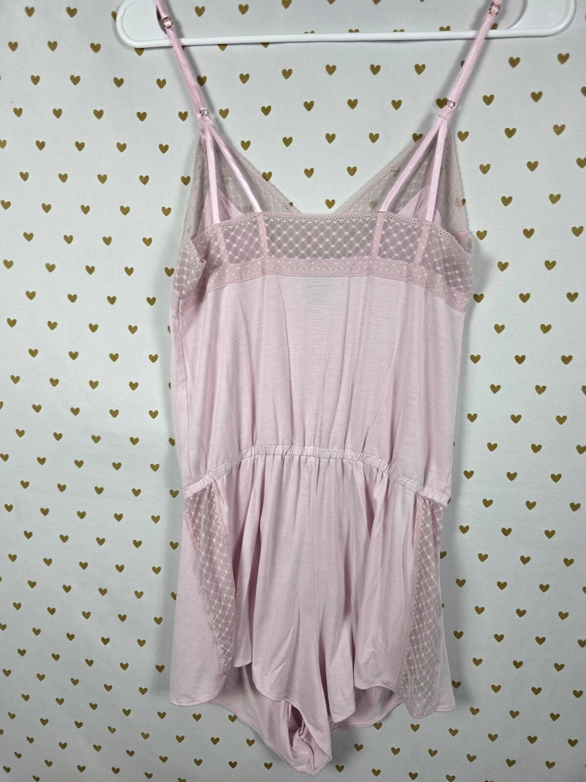 Victorias Secret Super Soft Pajama Sleep Romper Pink XS