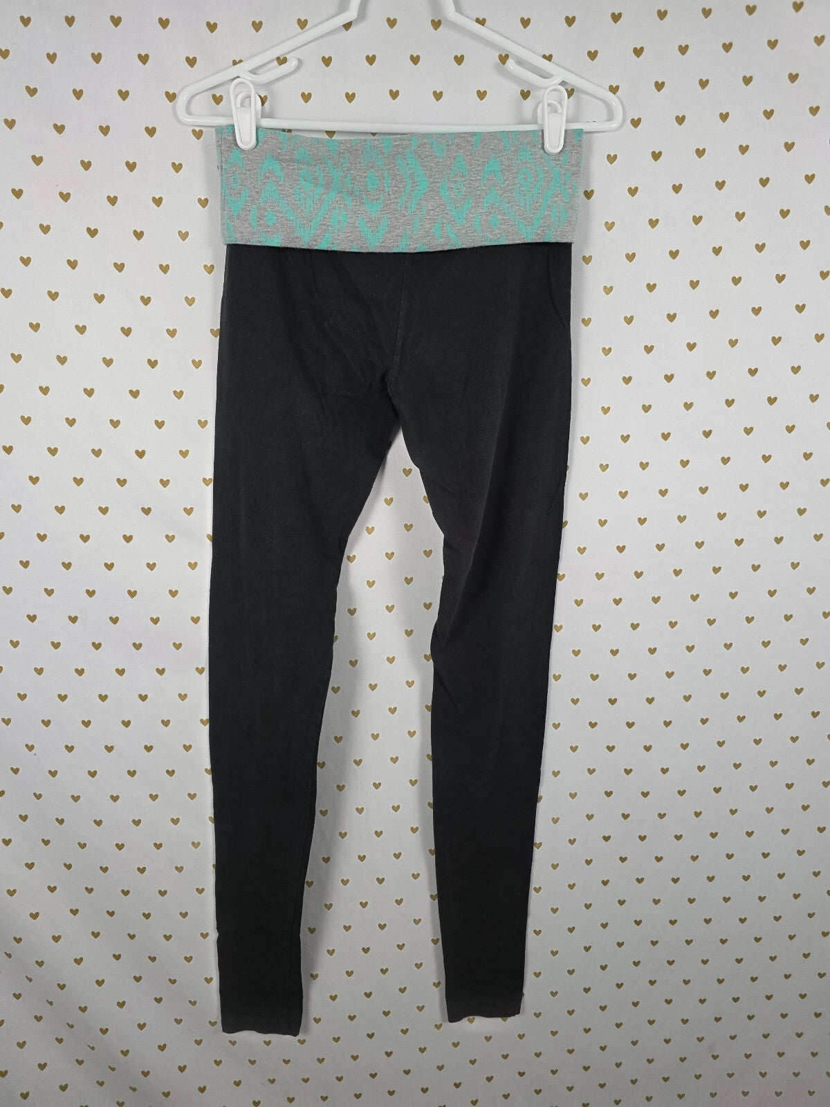 Victorias Secret Neon Foldover Yoga pants Y2k Vintage ANGELS Wings Small