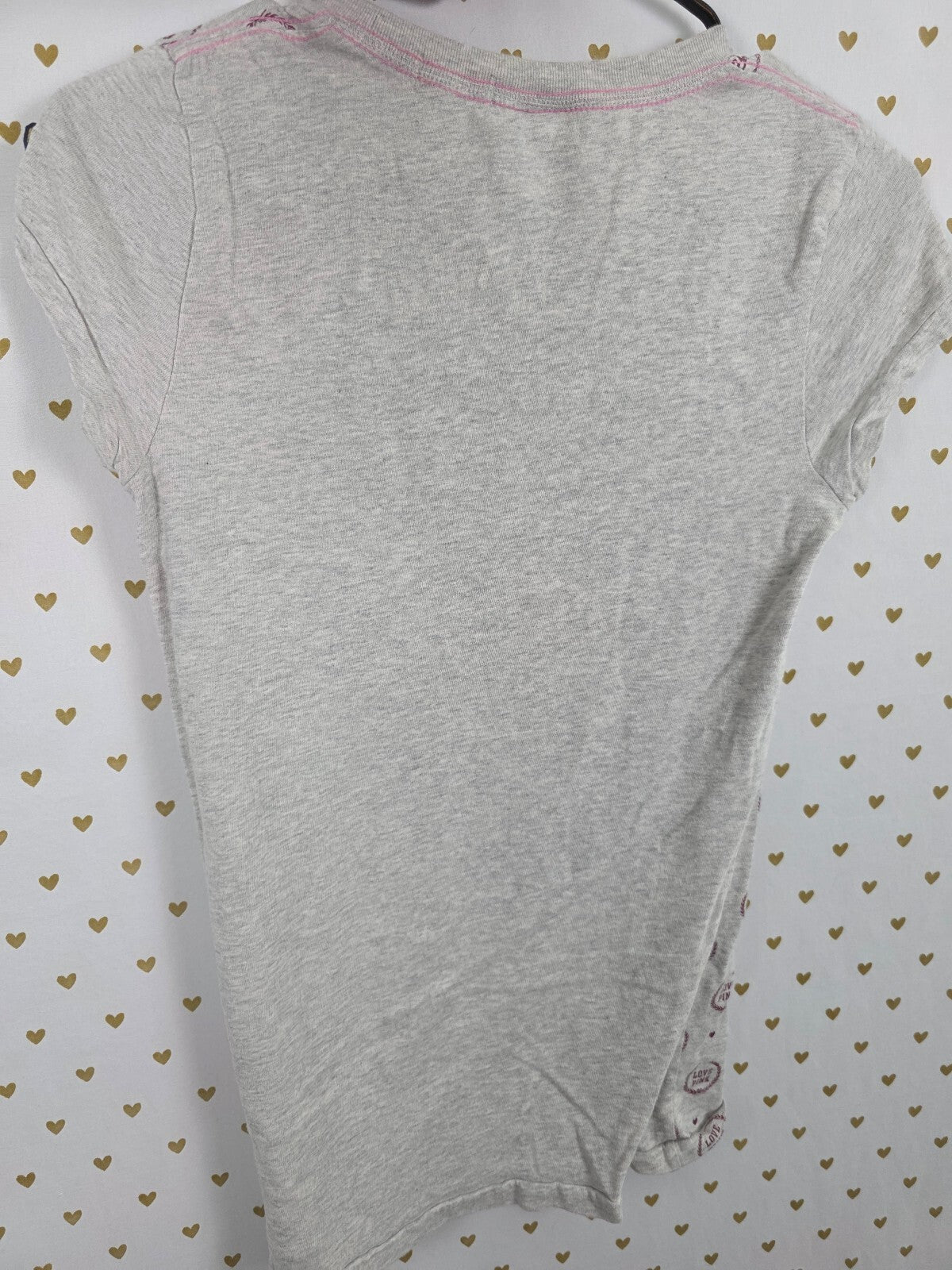 Victorias Secret PINK GO GO Logo Tee shirt Vintage Y2k SMALL