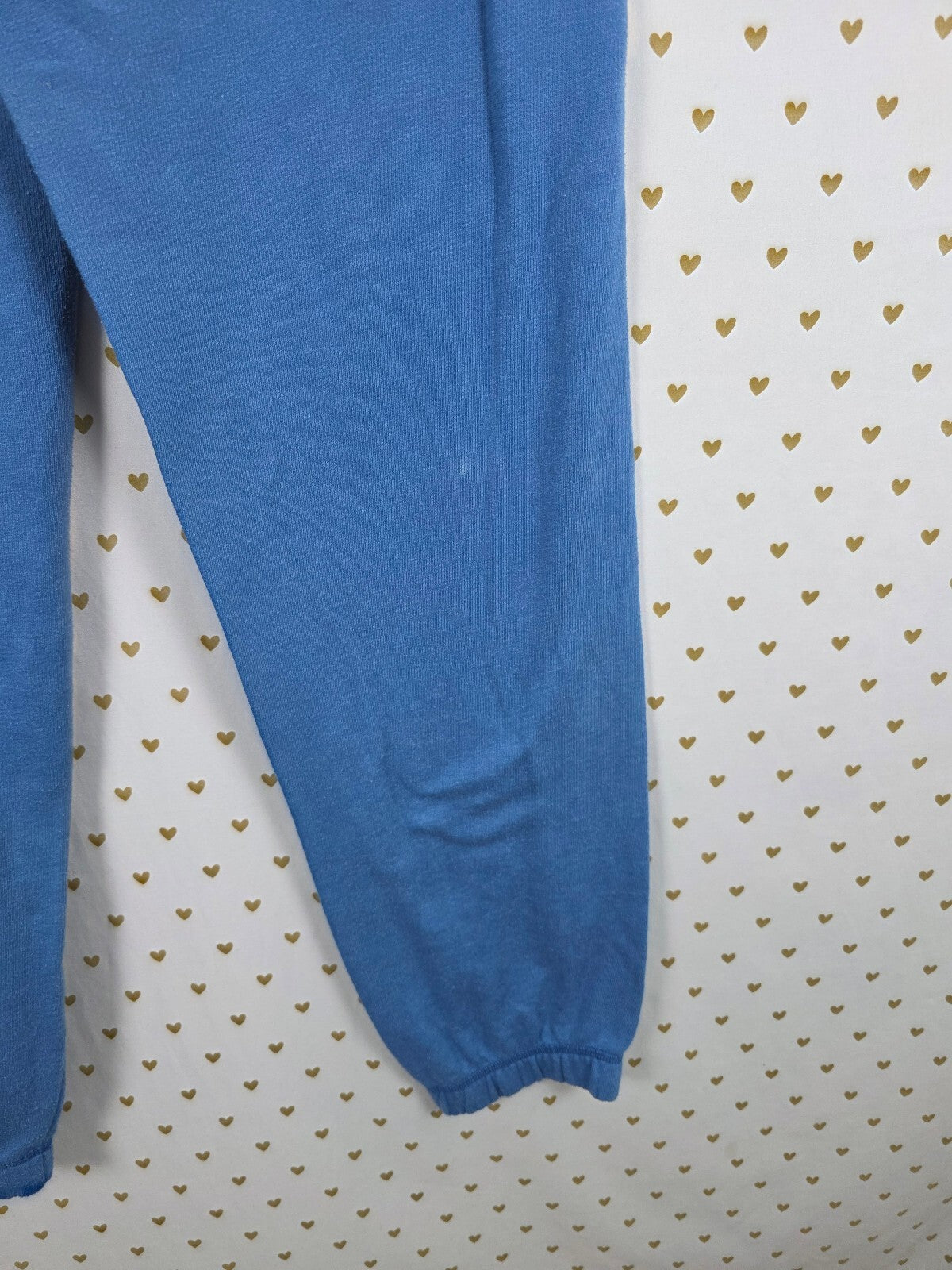 VS PINK LOVE PINK Leopard Sweatshirt Sweatpants Set Blue L/S