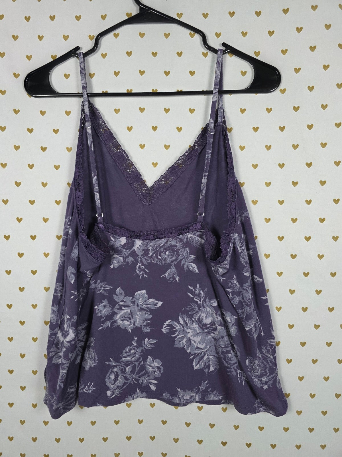 Victorias Secret Floral Babydoll tank Top Super Soft Large