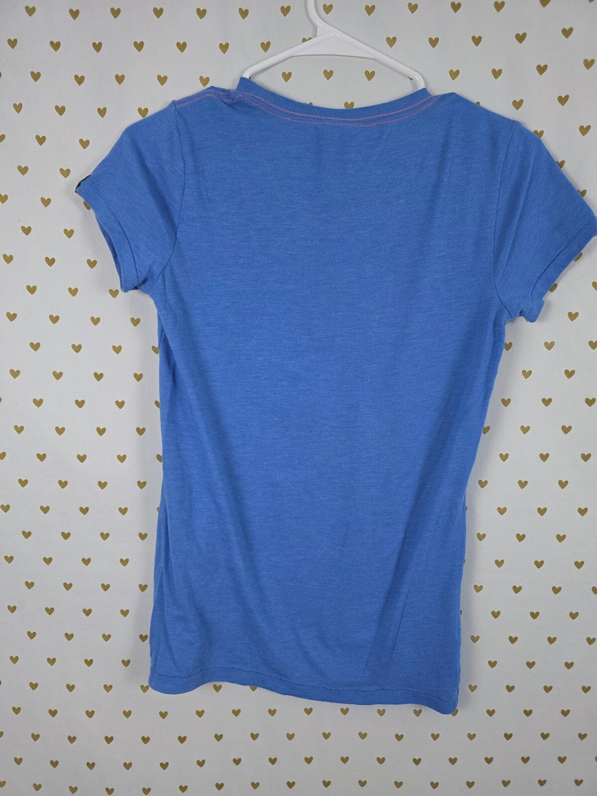 Victorias Secret PINK Vintage Blue Y2k LOVE Tee Shirt Embroidered Medium
