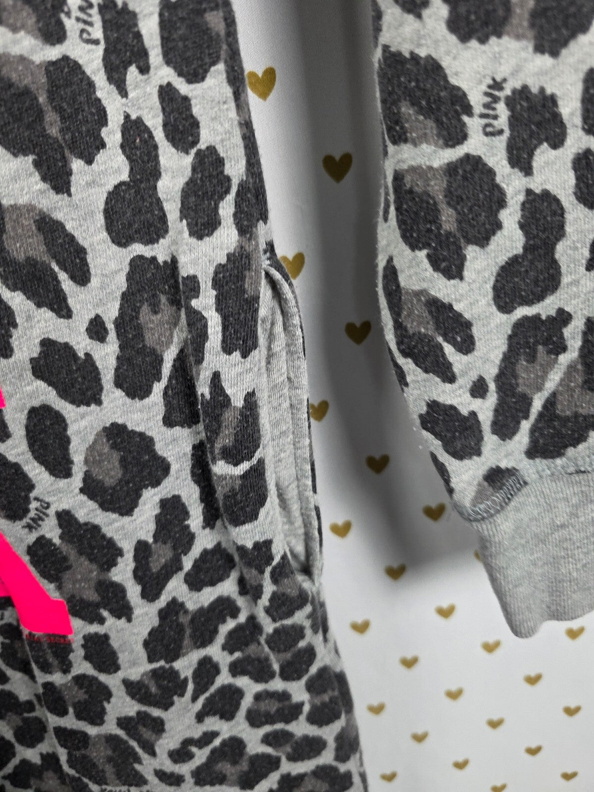Victoria's Secret PINK 2012 Fashion Show Leopard Jumpsuit Rare XS Hooded HTF