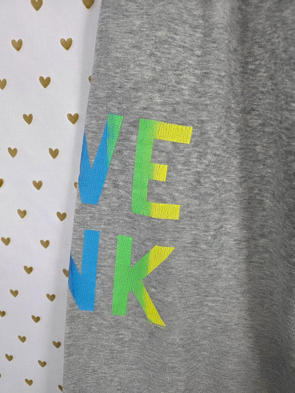 Victorias Secret PINK Vintage Rainbow Long Logo Sweats Tapered Y2k XS
