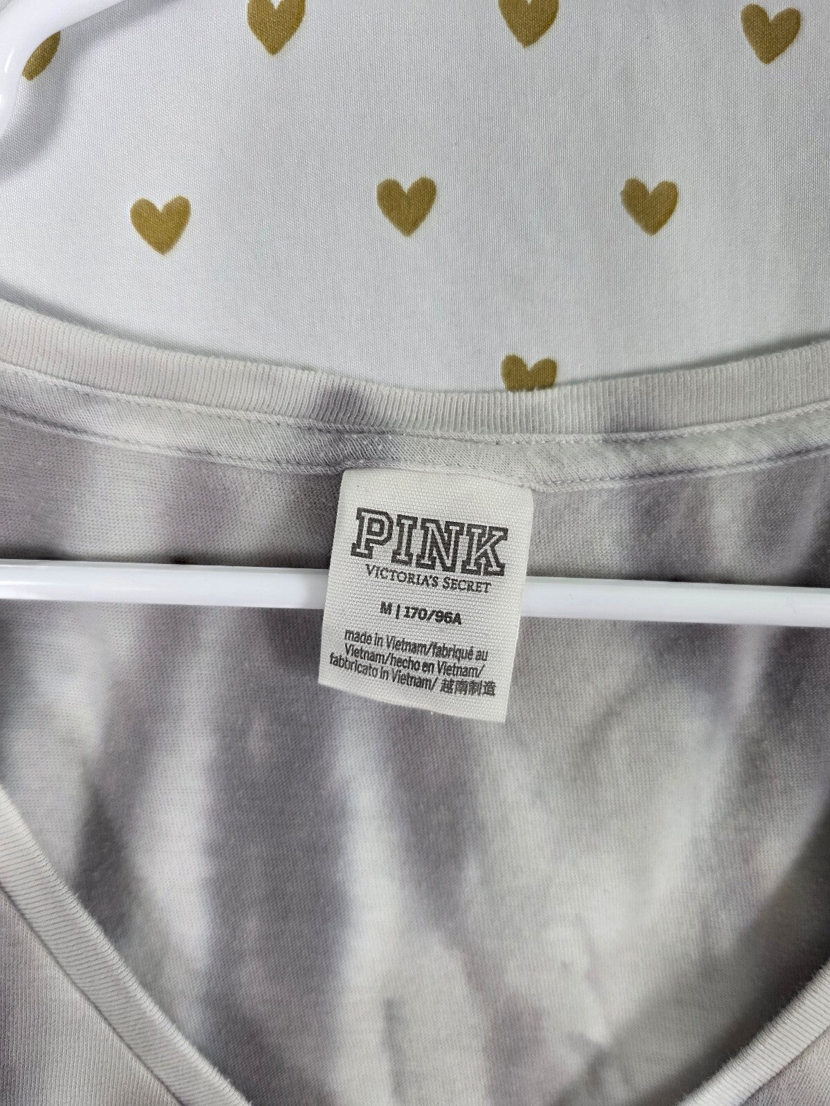 Victorias Secret PINK Medium MIAMI Tye Dye V neck tee shirt