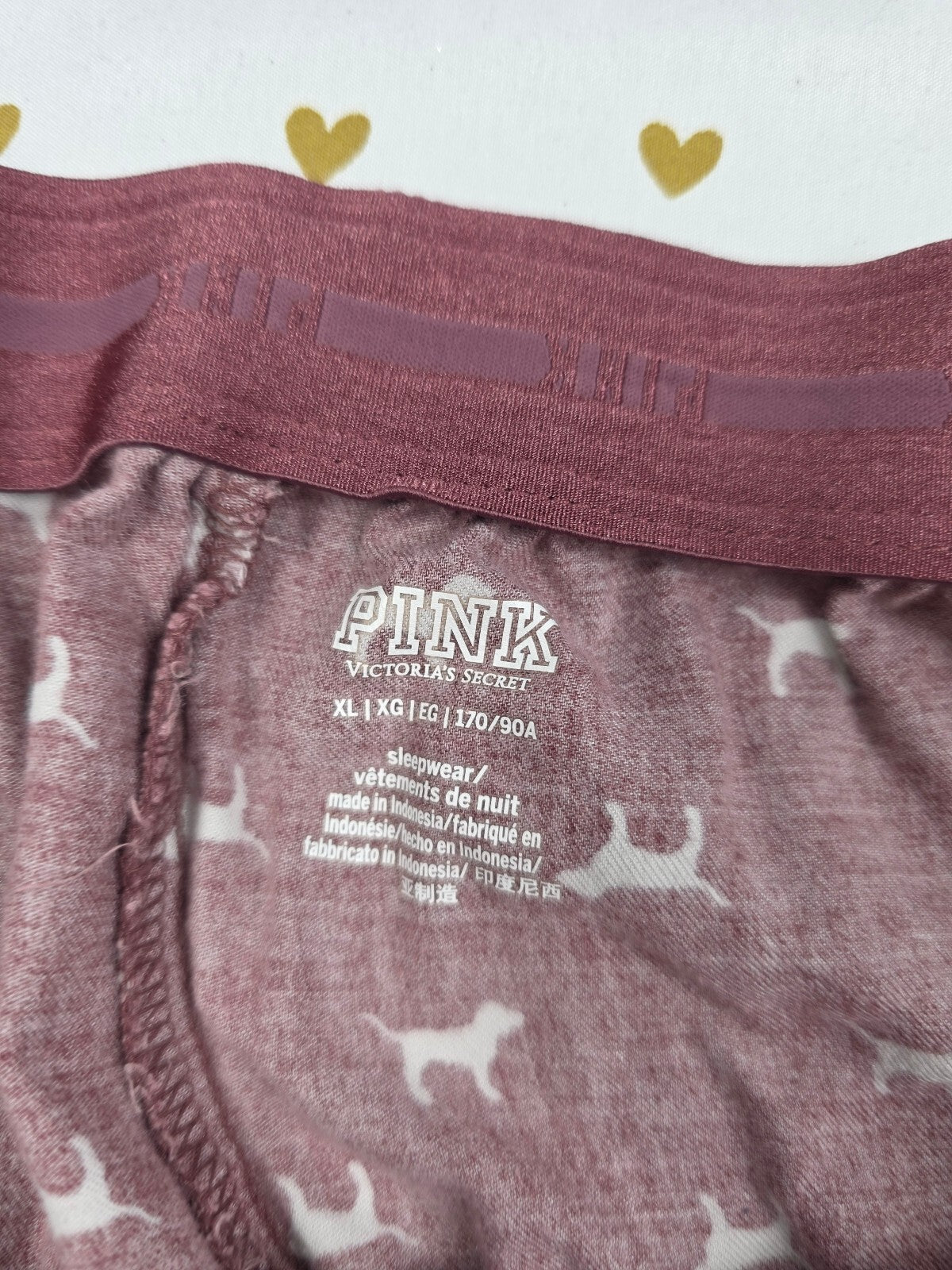 Victorias Secret PINK Dogs XL Sleep Shorts Boxers Pajama Bottoms