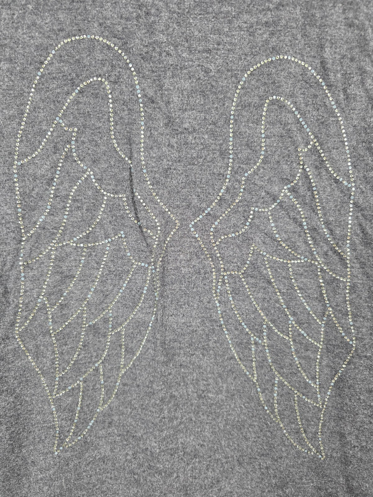 Victorias Secret ANGELS Bling Wings Dark Grey hoodie Jacket Full Zip Large
