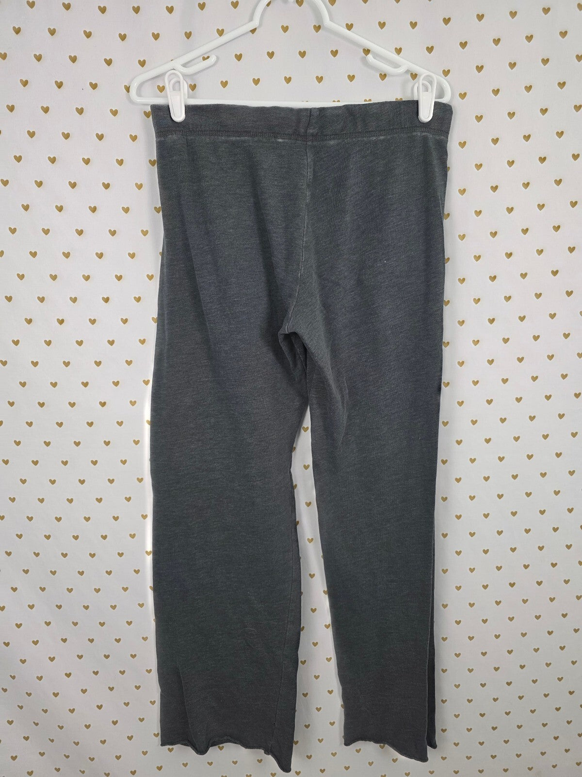 Victorias Secret Bling ANGEL Heart Gold Sequined Sweats Flare XS