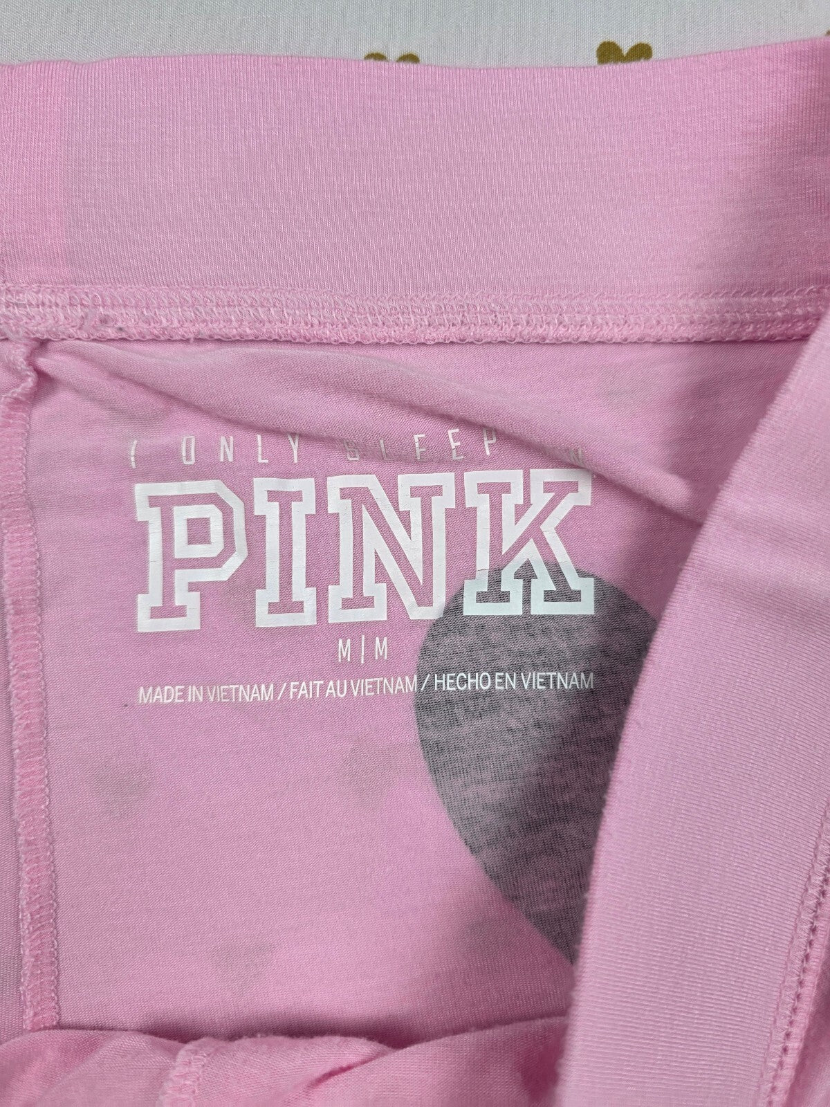 Victorias Secret PINK Vintage Heart Medium Sleep Shorts Boxers Pajama Bottoms