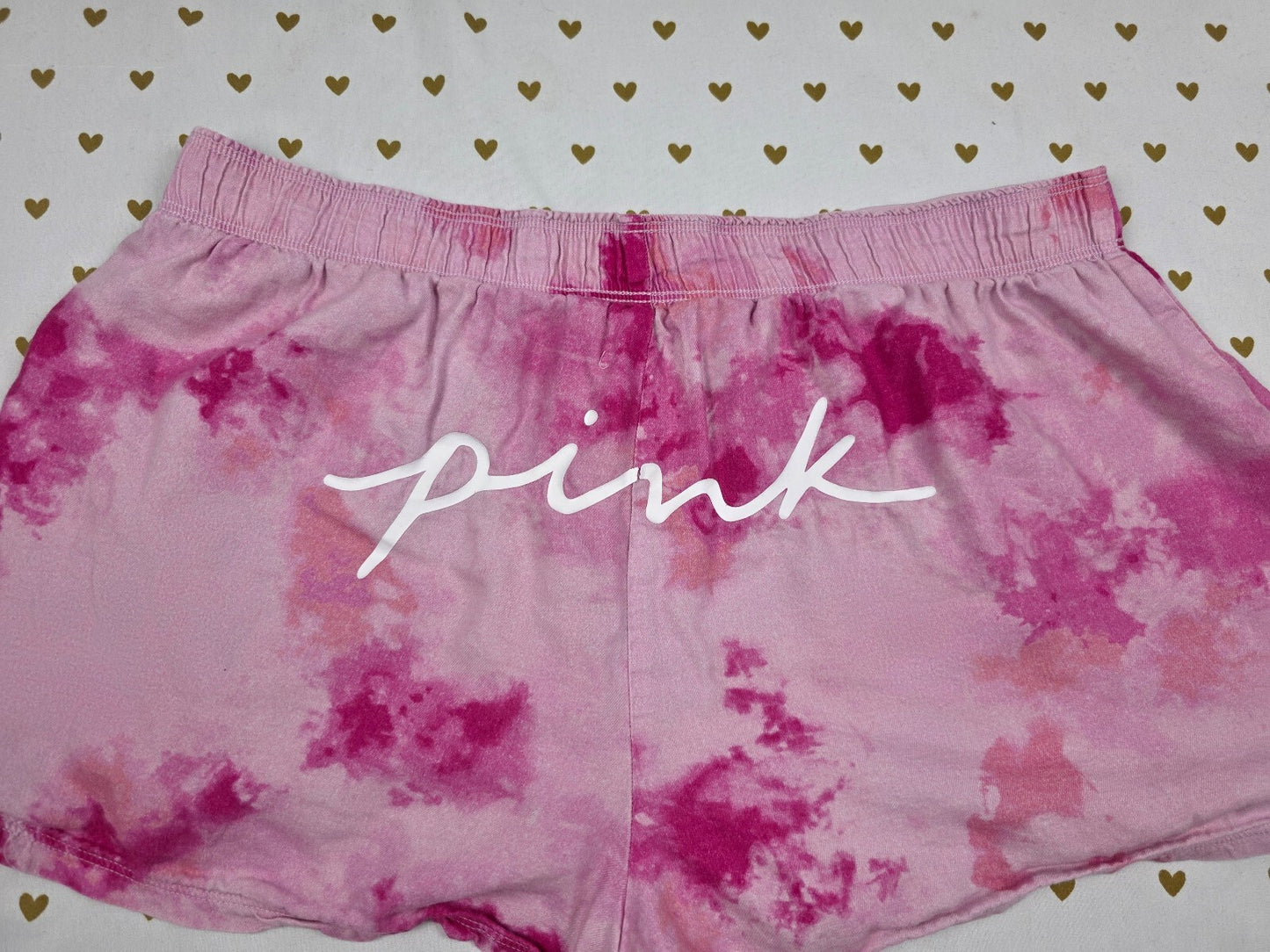 Victorias Secret PINK Tye Dye MEDIUM Sleep Shorts Boxers Pajama Bottoms