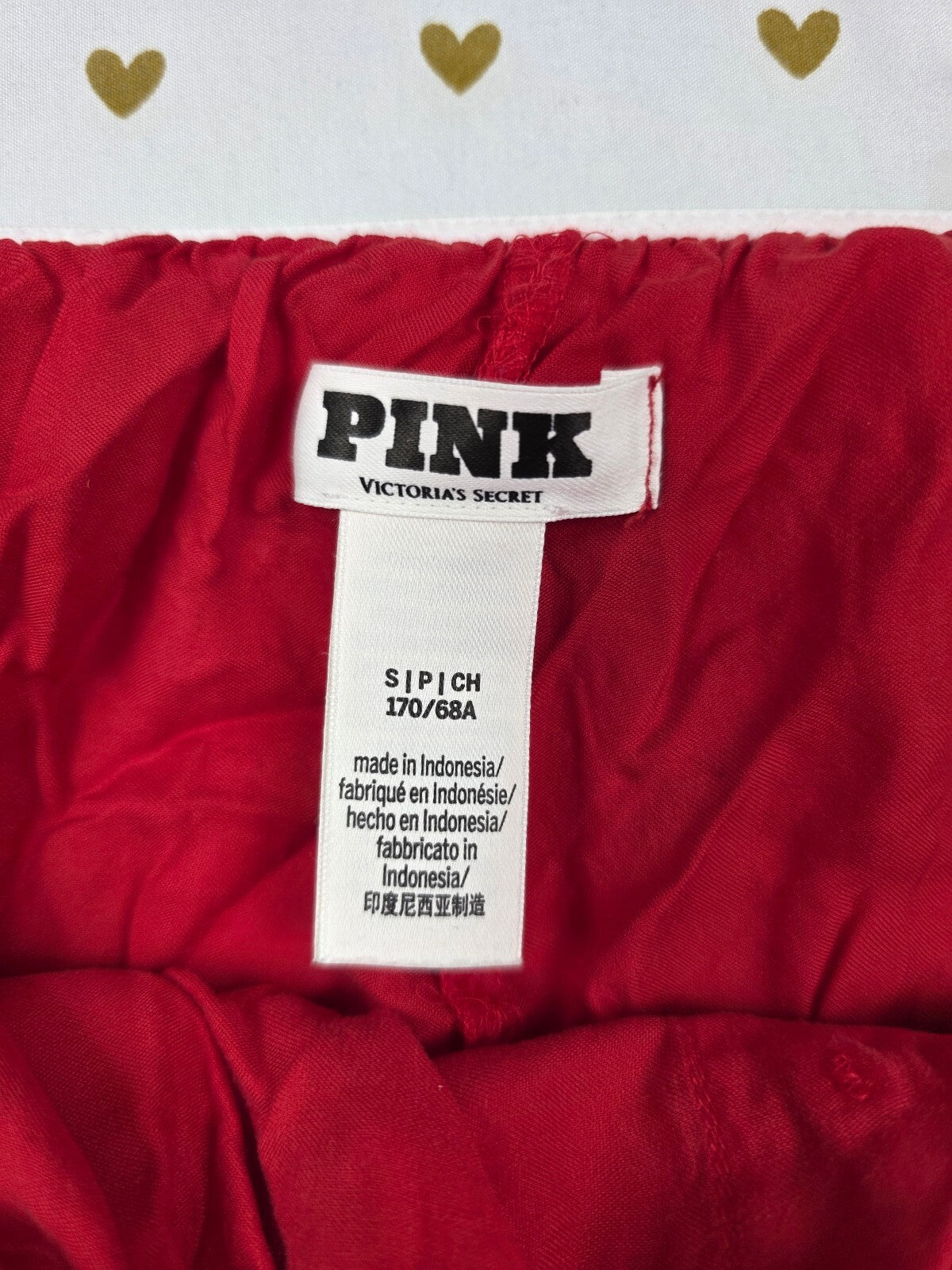 Victorias Secret PINK Sllky SLEIGH QUEEN SMALL Sleep Shorts Boxers Pajama Bottom