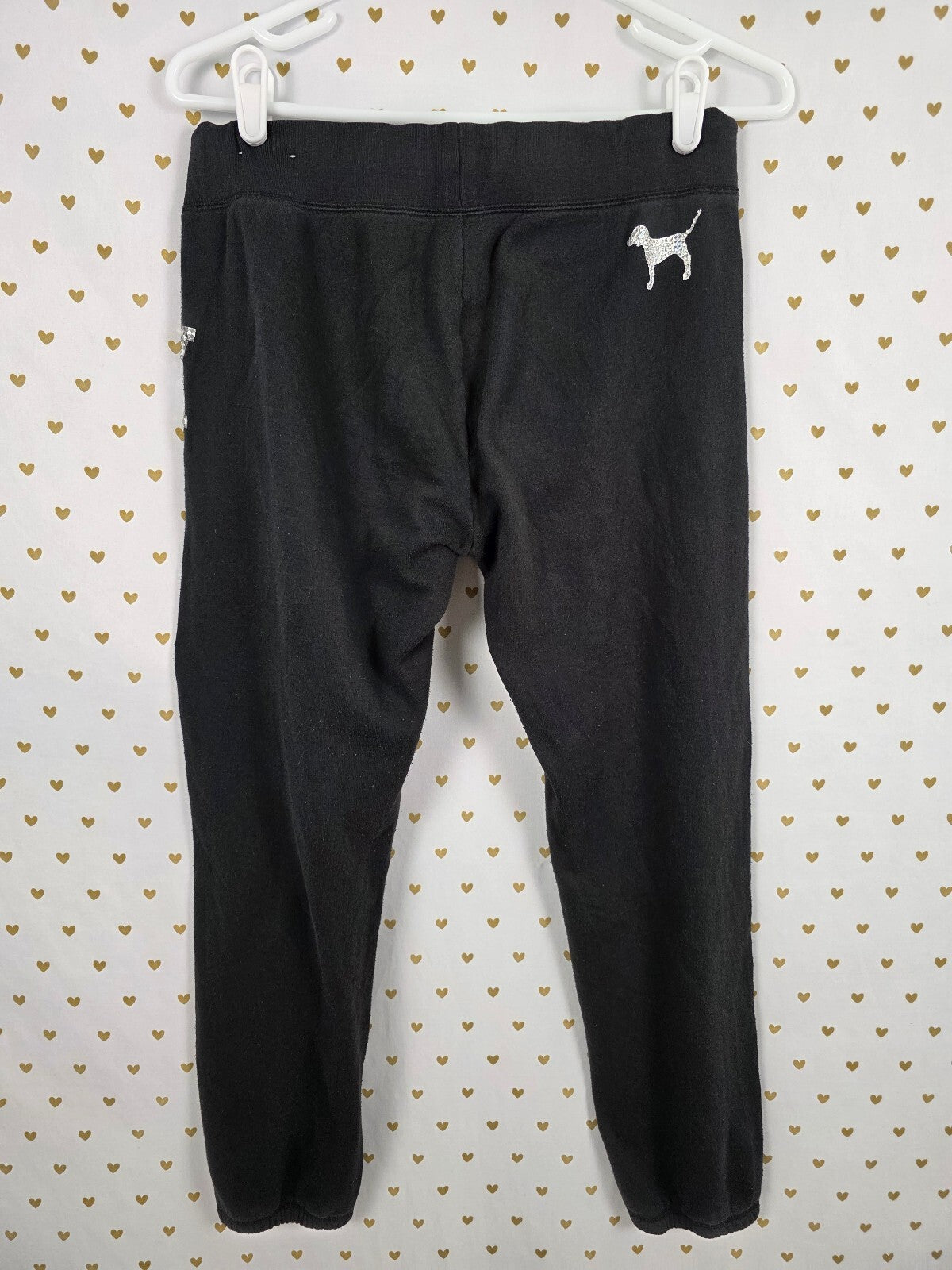Victorias Secret PINK Bling Studded Small Tapered Sweats Sweatpants