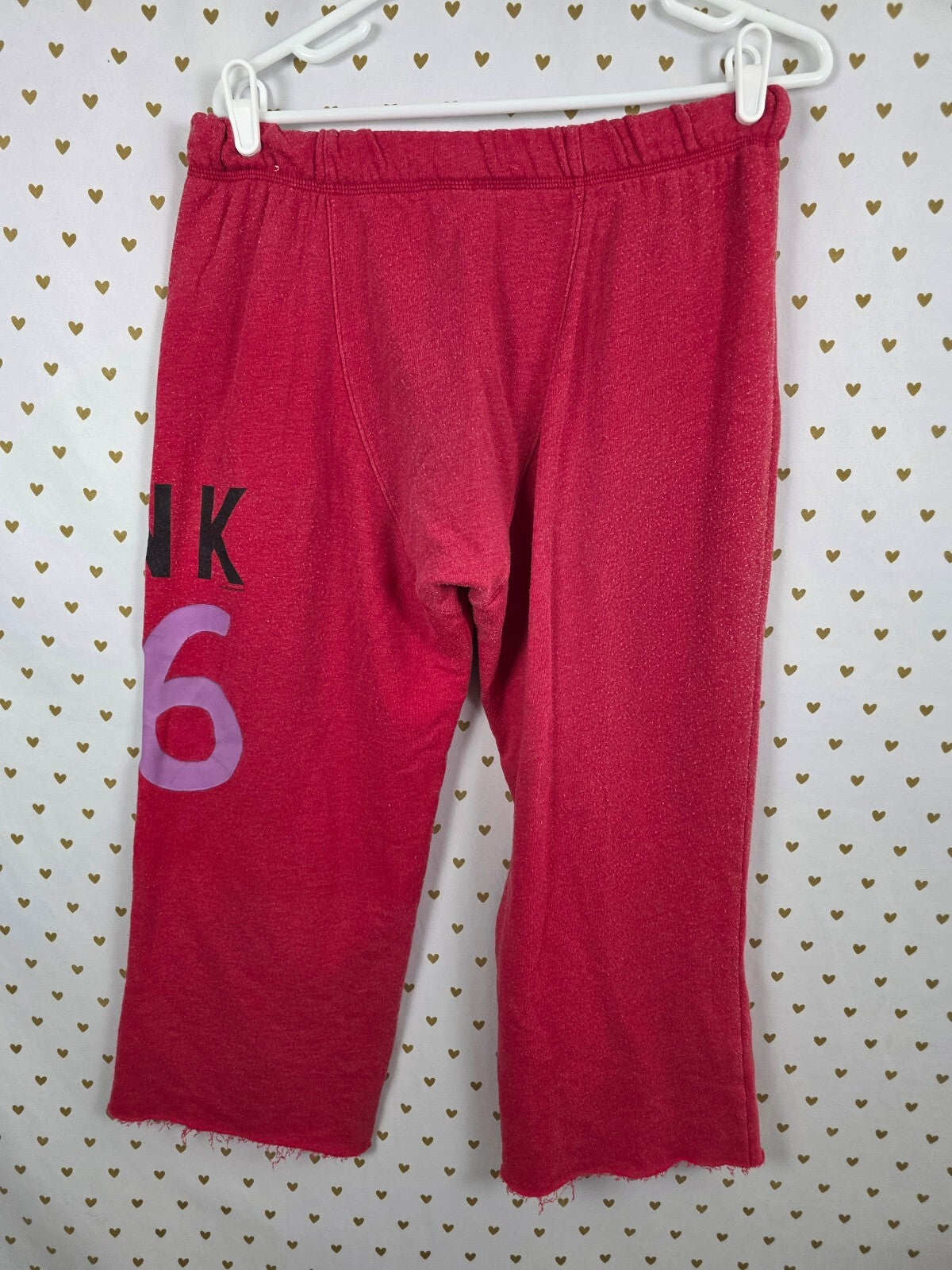 Victorias Secret PINK Vintage y2k boyfriend Diaper Butt capri sweats Flare XS