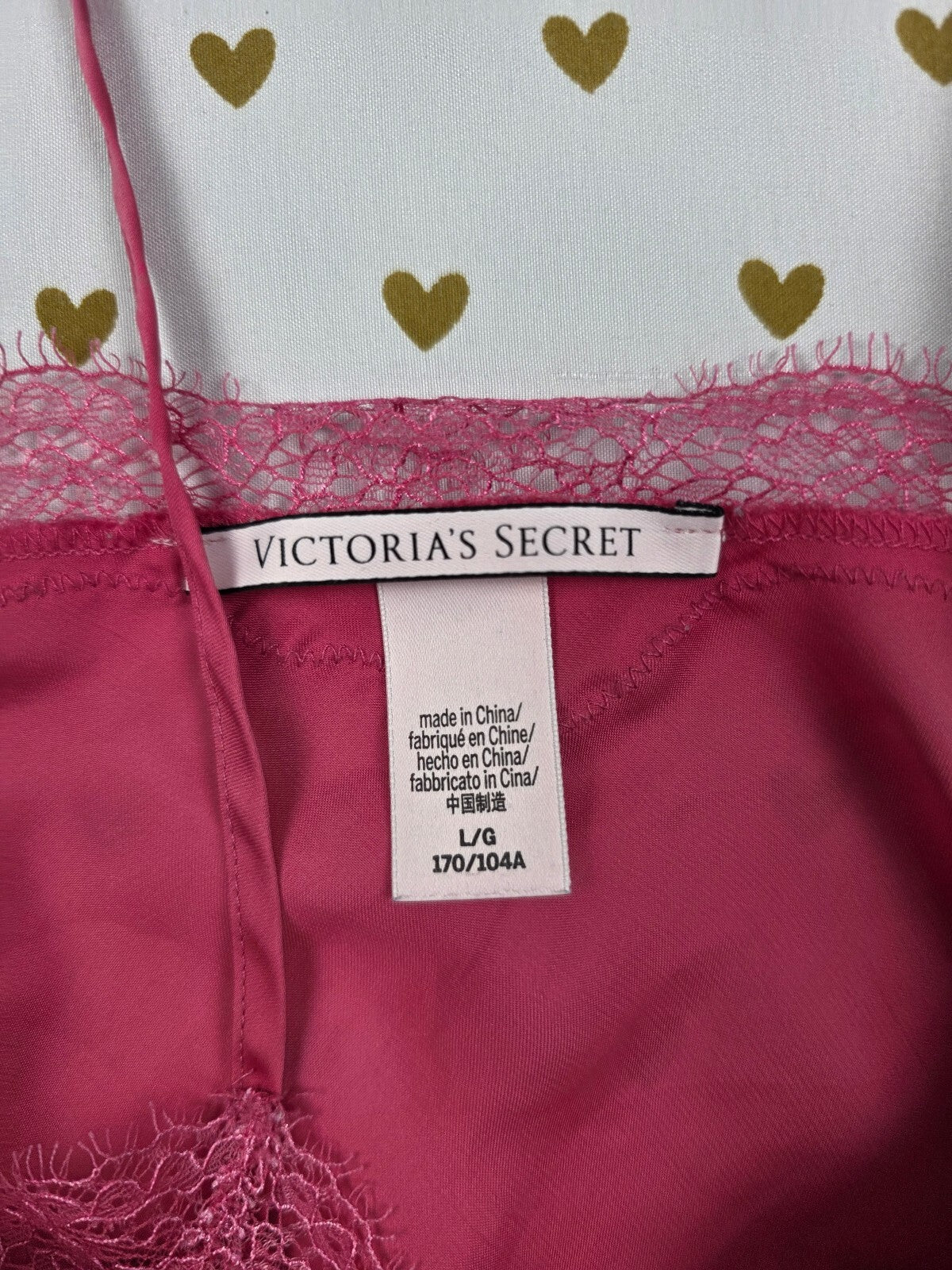 Victorias Secret Satin Silky Tank Top Babydoll Adjustable tank top LARGE