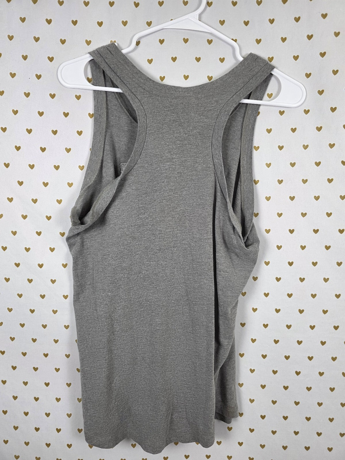 Victorias Secret PINK Grey Bling Logo Tank Top Large