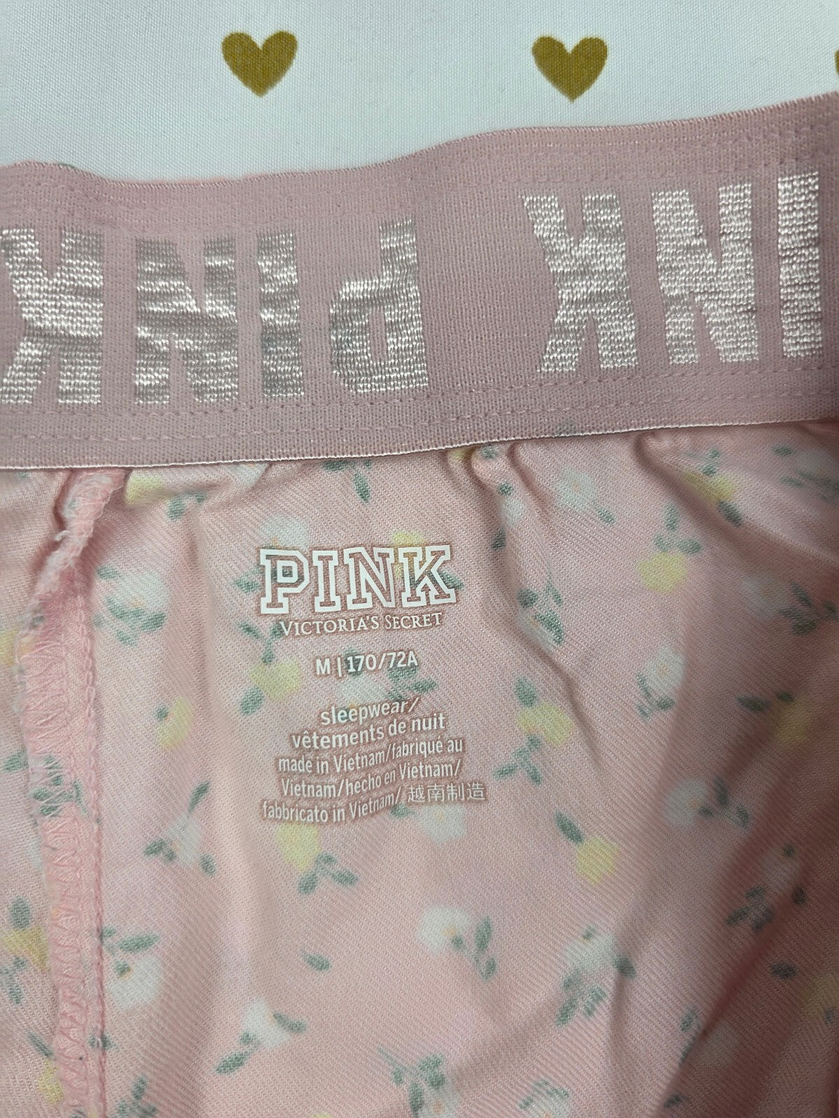 Victorias Secret PINK Floral Sleep Shorts Boxers Pajama Bottoms Medium