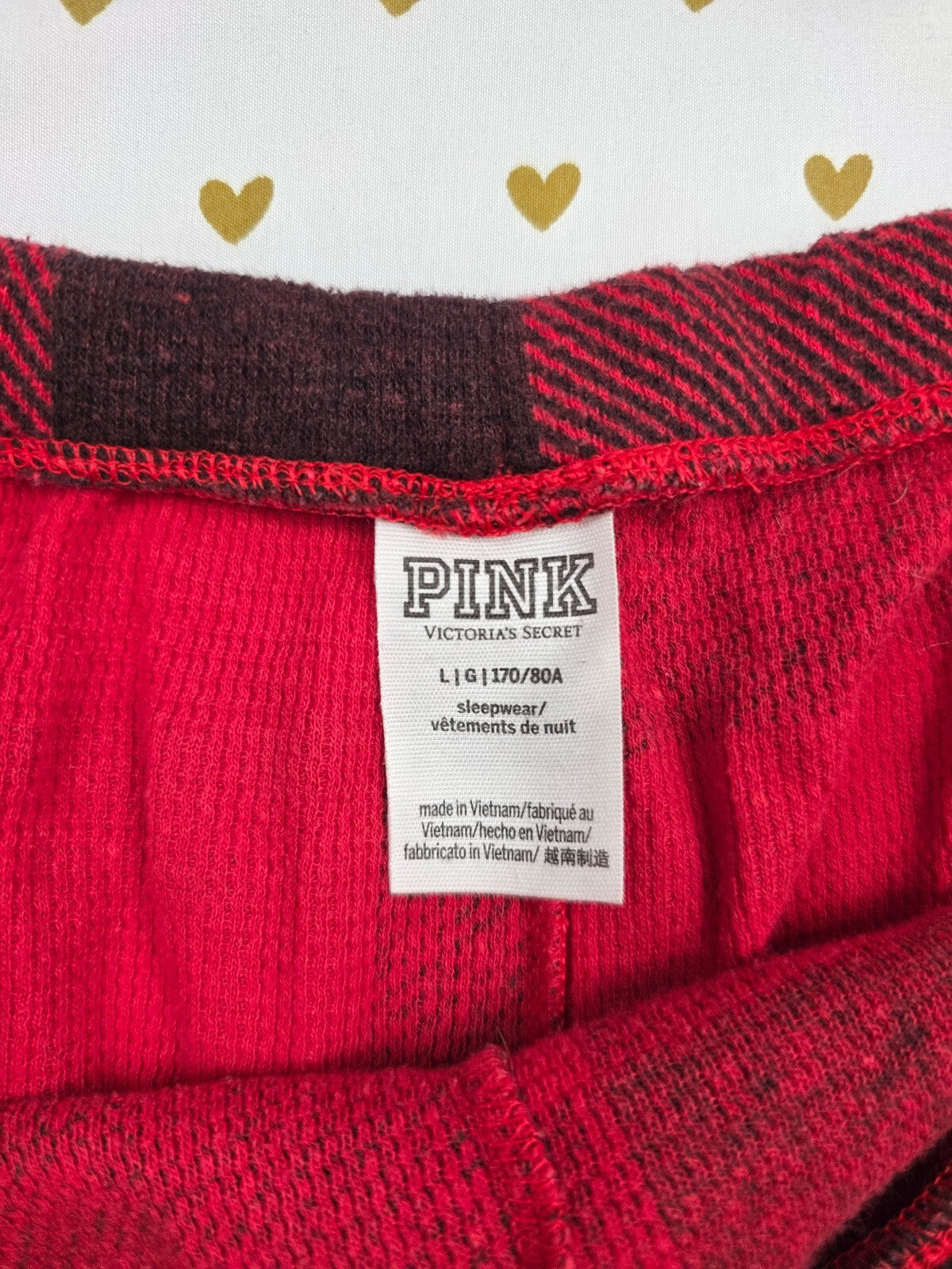 Victorias Secret PINK Buffalo Plaid Ruffle Sleep Shorts Boxers Pajama Bottoms