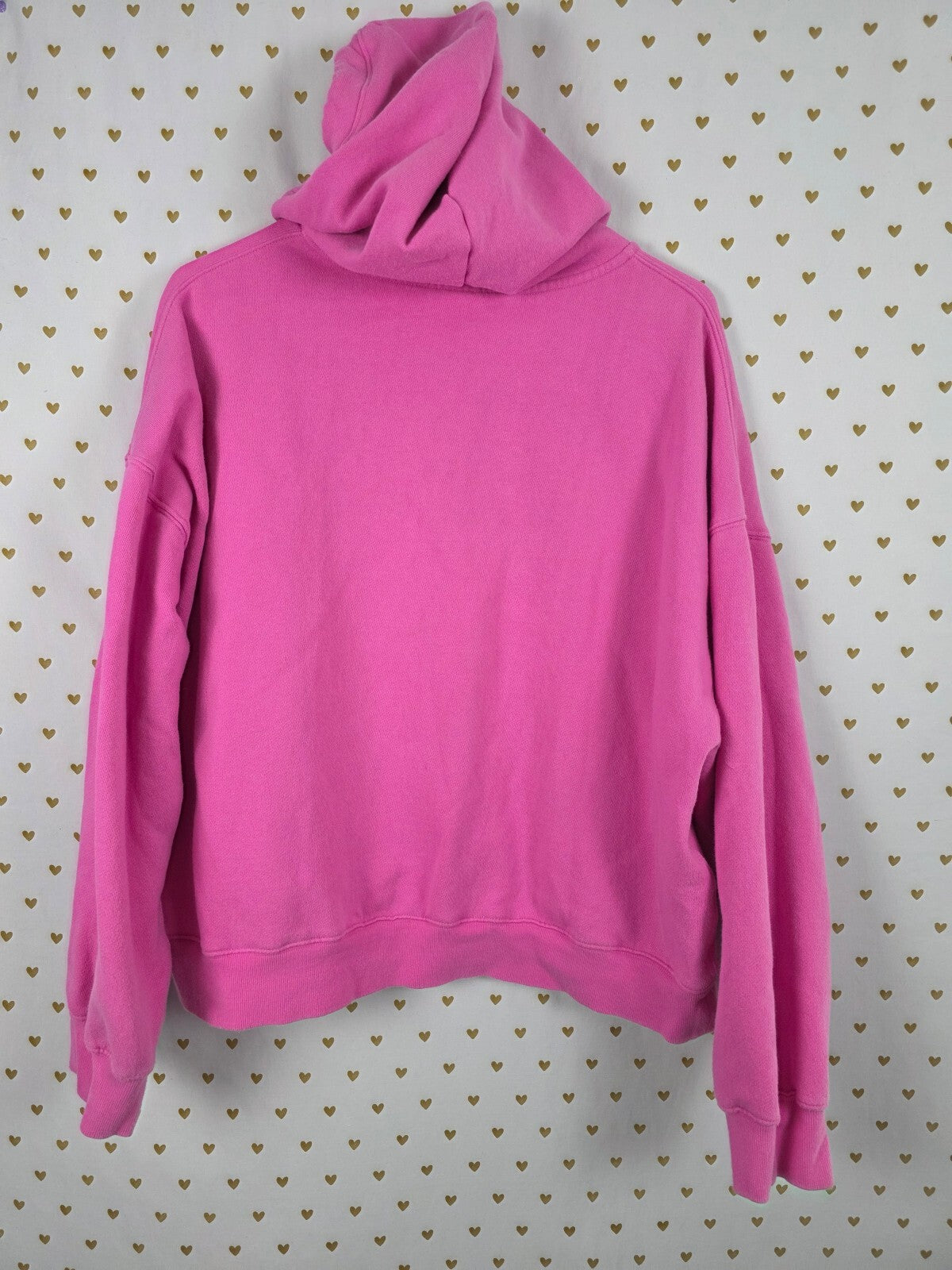 Victorias Secret Pink Embroidered Dog Full Zip Hoodie Jacket XL Oversized