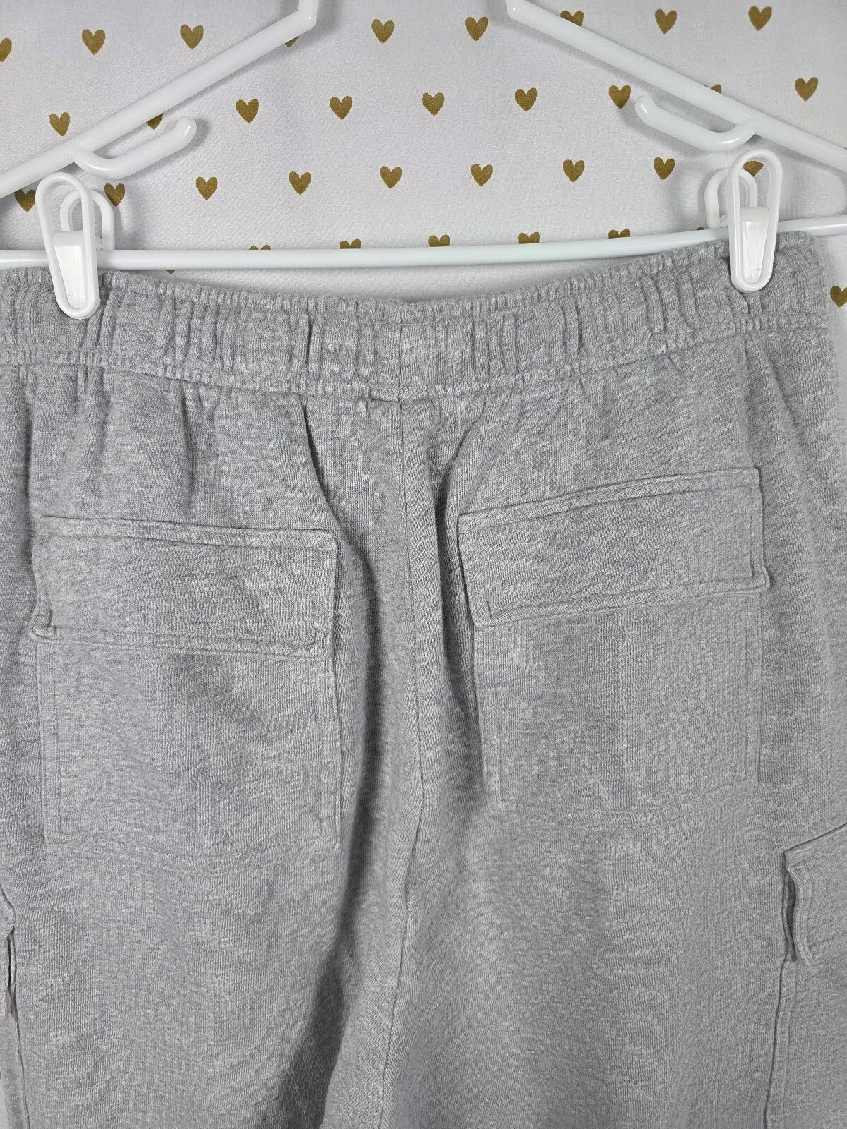 Victorias Secret PINK Grey Cargo Sweats Sweatpants LARGE