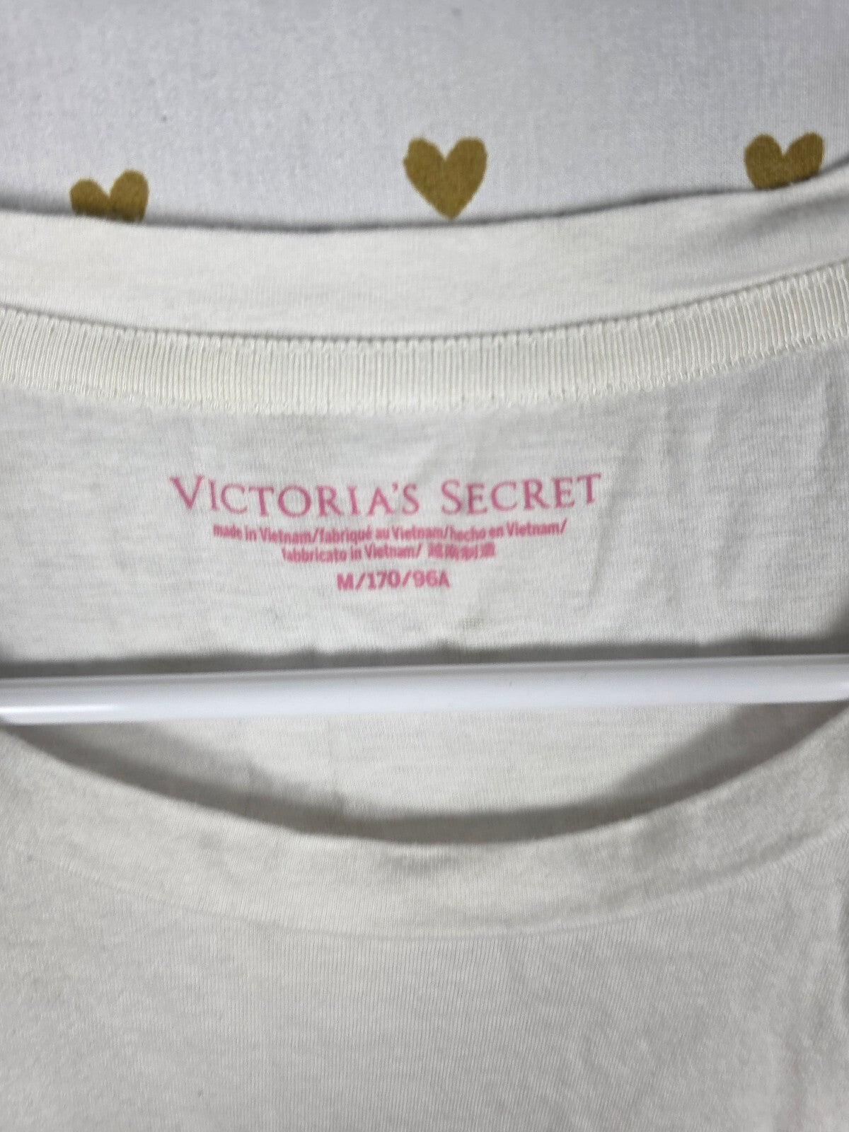 Victorias Secret Bombshell Logo White Cute Tee Shirt Baby Tee Medium