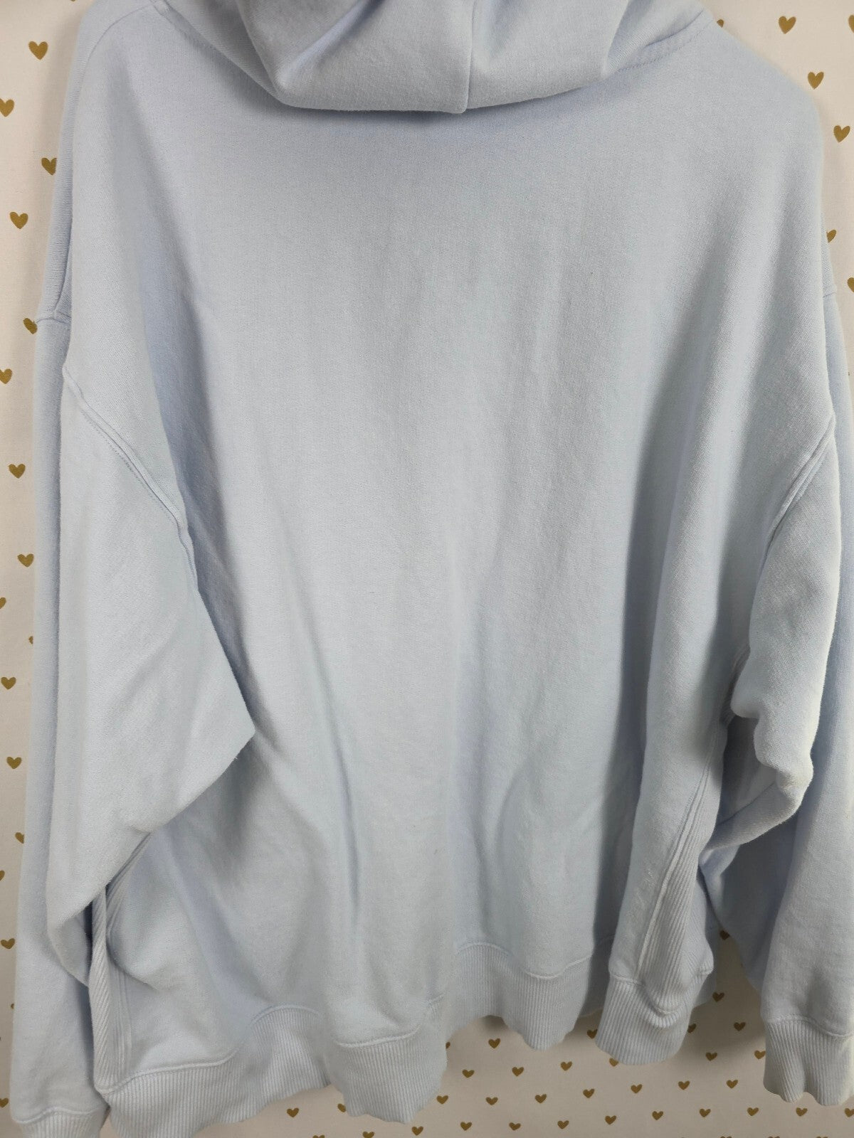Victorias Secret Pink Light Blue Full Zip Hoodie Jacket 2XL XXL